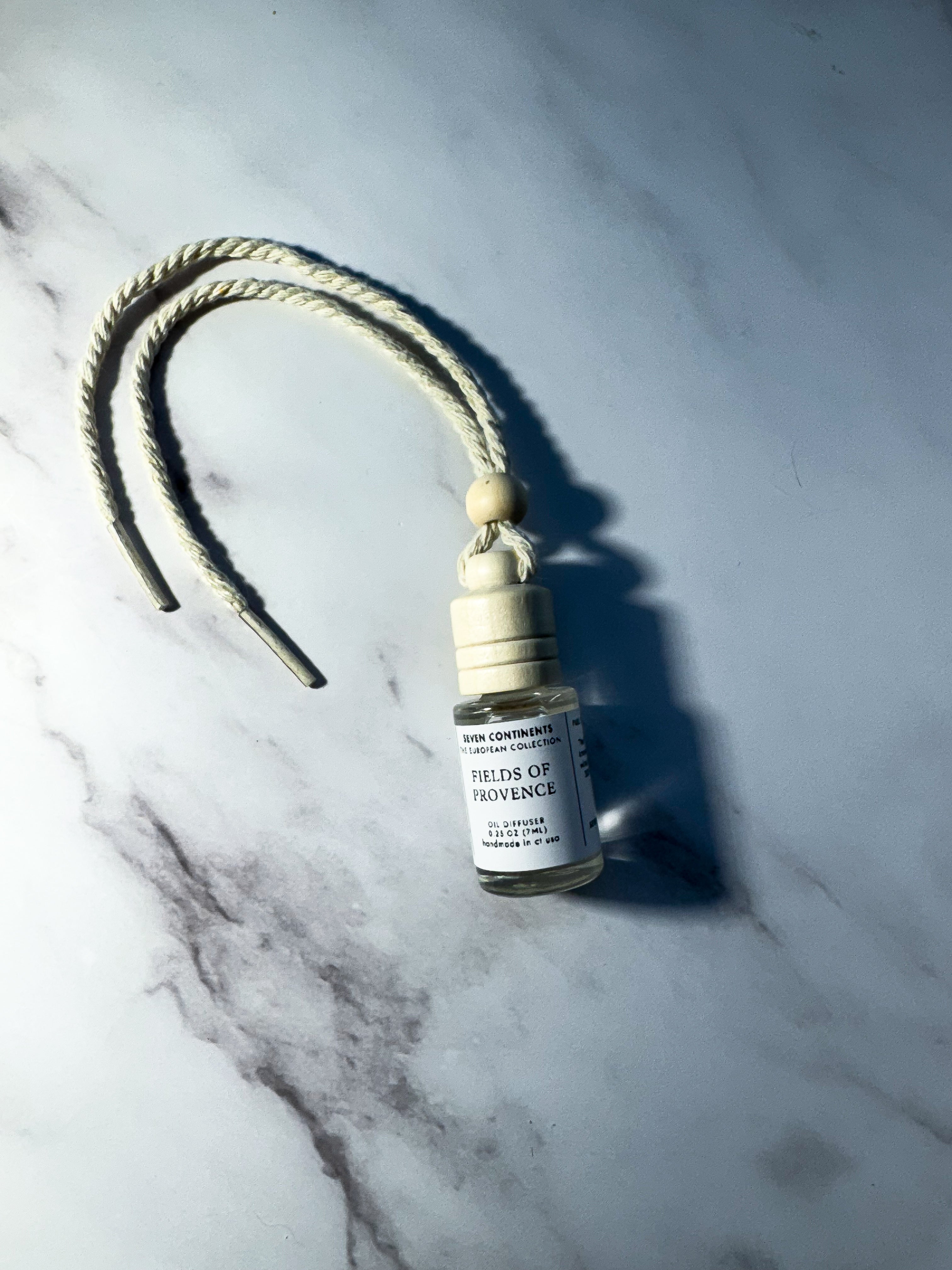 Fields of Provence Mini Car Diffuser - Portable Aromatherapy Essential Oil Diffuser for Vehicles | Perfect for Stress Relief & Relaxation During Commutes & Road Trips