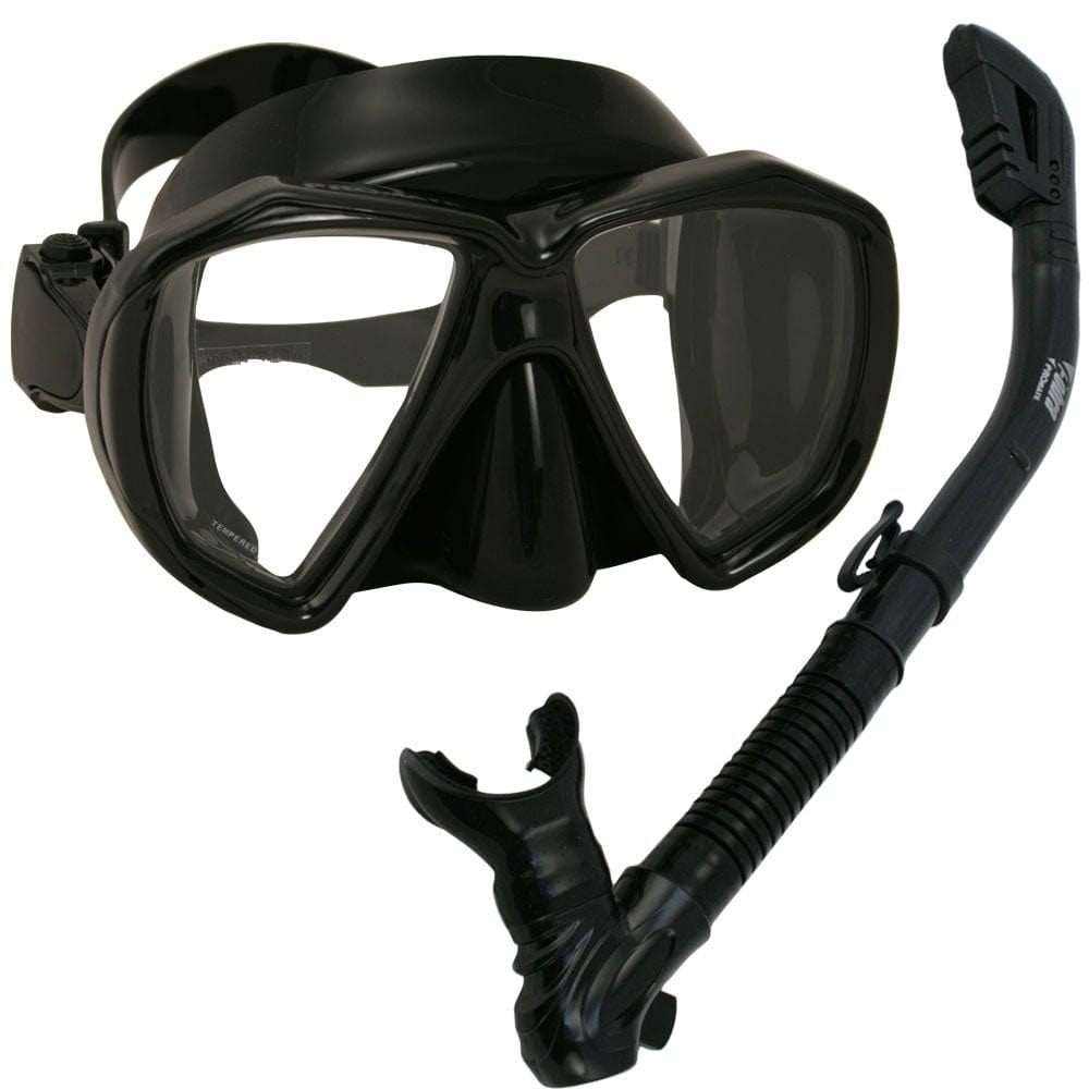 Premium Scuba Diving Snorkel Mask Set - Anti-Fog, Leak-Proof Dry Top Snorkel with Adjustable Strap for Men & Women - Perfect for Ocean, Pool & Snorkeling Adventures