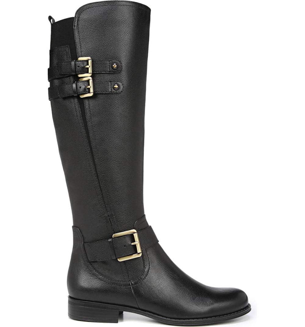 Naturalizer Women's Jessie Knee High Buckle Detail Riding Boot - Stylish & Comfortable Winter Boots for Women - Perfect for Horseback Riding, Outdoor Activities & Casual Wear