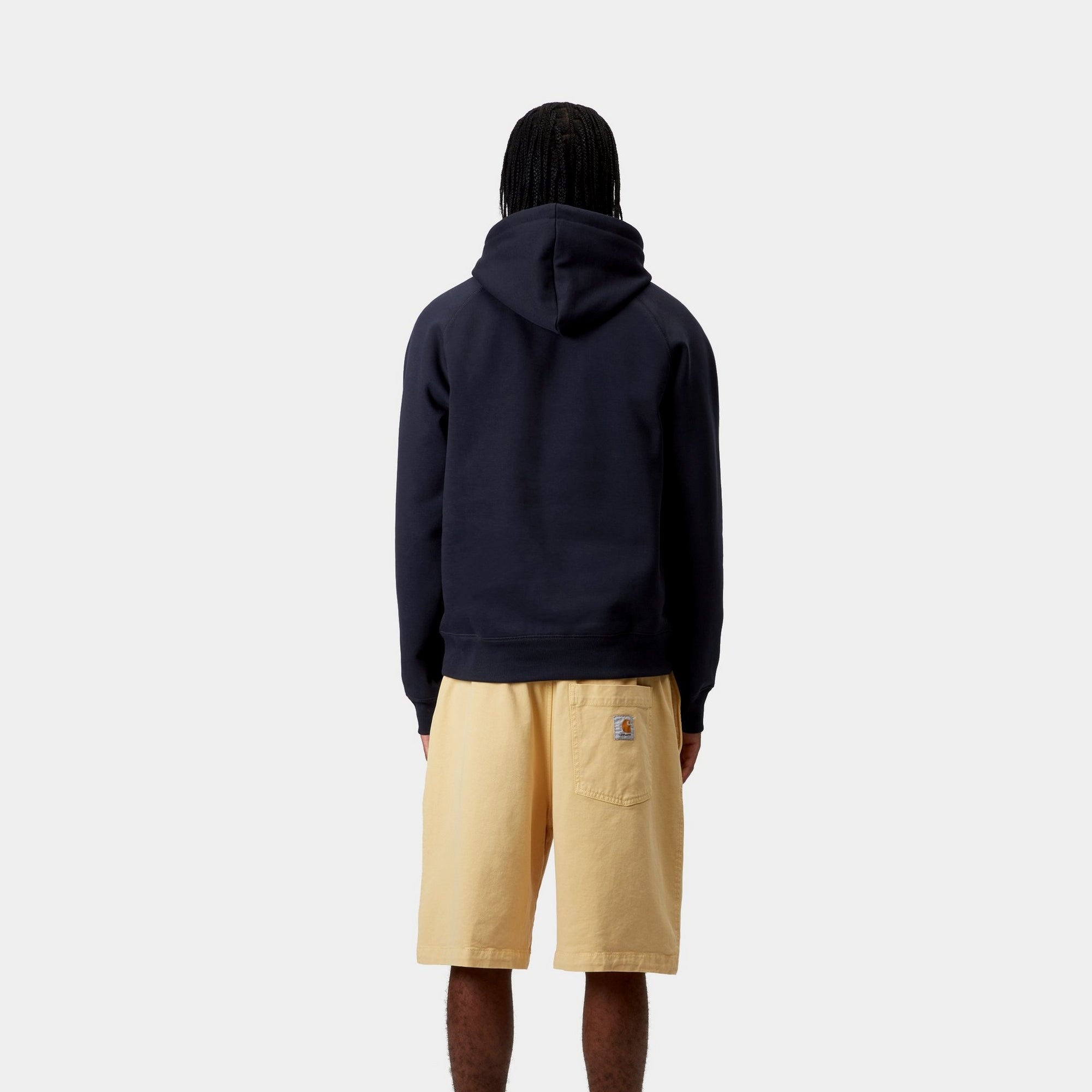 Men's Dark Navy Hooded Chase Sweatshirt - Cozy Pullover Hoodie for Casual Wear, Outdoor Activities & Street Style Fashion