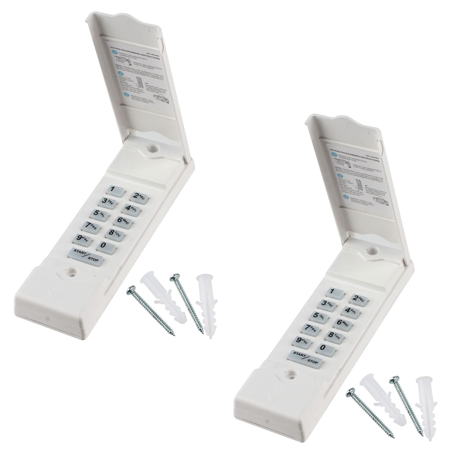 2-Pack Linear MDTK Garage Door Opener Remote Keypad – Compatible with Linear MDTK Openers | Easy Installation & Secure Access | Ideal for Home, Office & Commercial Use