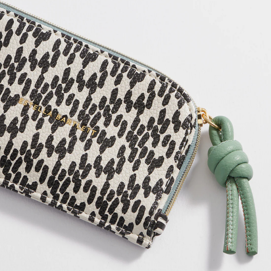 Estella Bartlett Knot Card Purse - Stylish Spot Print Crossbody Wallet for Women | Perfect for Parties, Travel & Everyday Use
