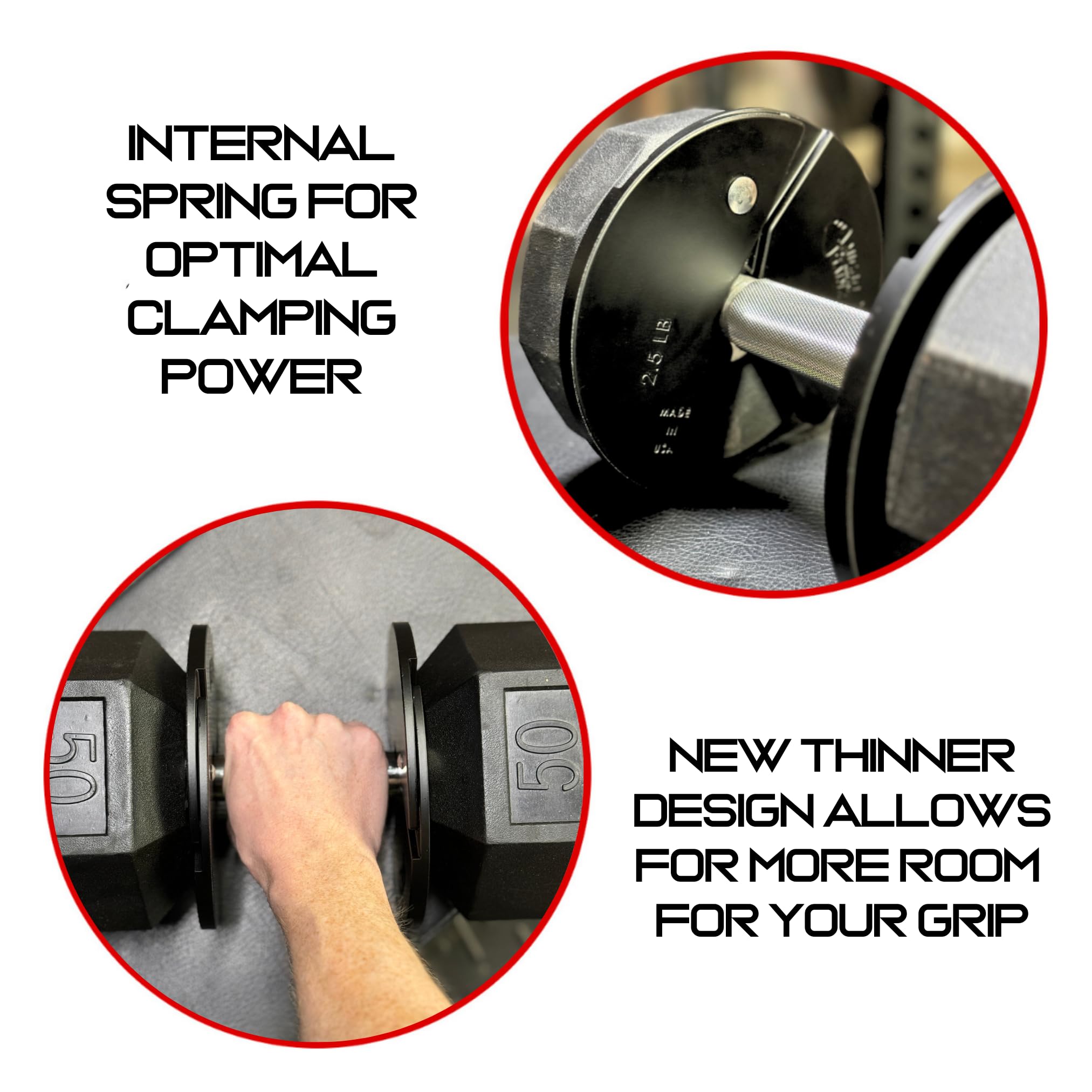 Micro Gainz 2.5 lb Fractional Weight Plates (4-Piece Set) - Premium Dumbbell Micro Loading Plates for Strength Training | USA Made | Color Options | Perfect for Home Gym, CrossFit & Progressive Overload Workouts