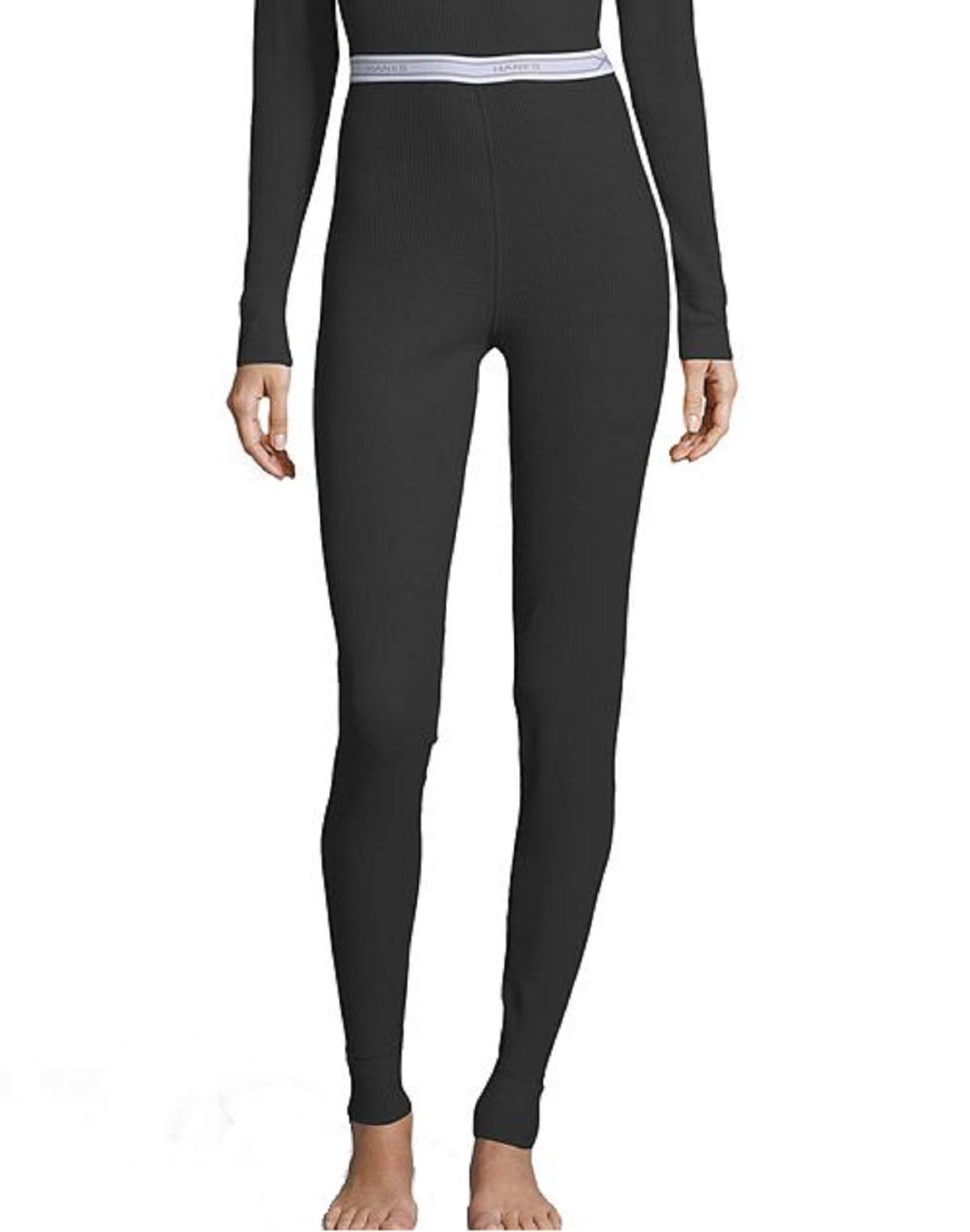 Hanes Women's Tagless Thermal Waffle Knit Pant with FreshIQ & X-Temp Technology - Organic Cotton Comfort for Winter, Plus Size - Perfect for Cold Weather, Lounge Wear & Layering Outfits