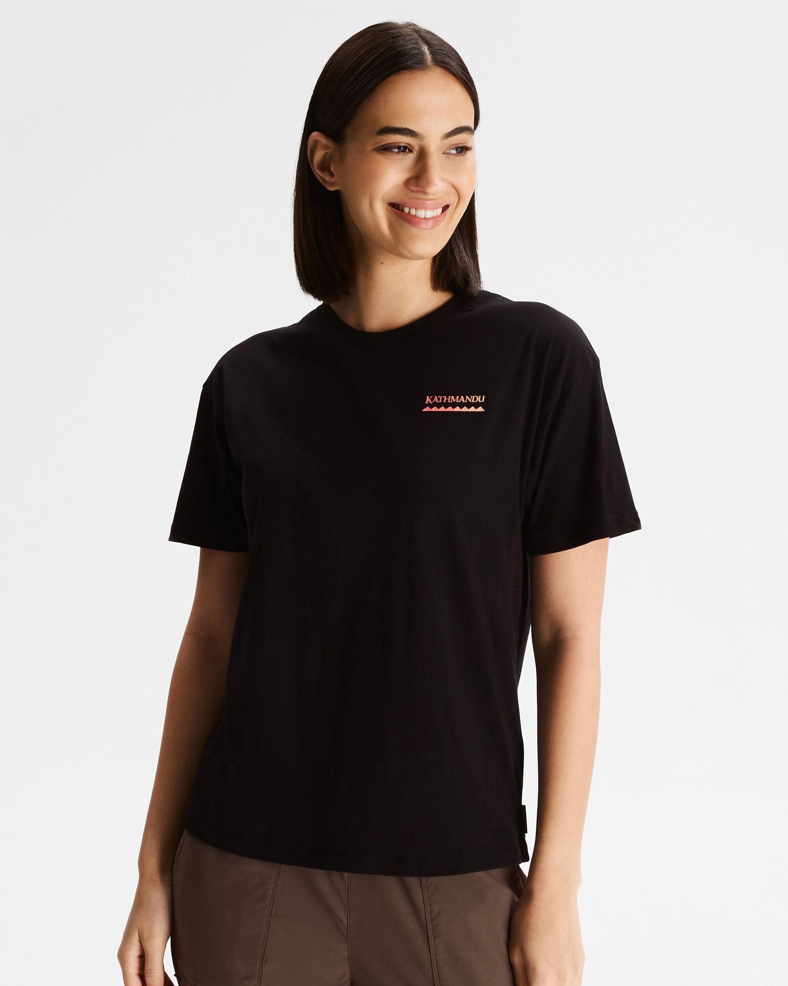 Heritage Organic Cotton T-Shirt for Women - Soft & Comfortable Black Tee - Perfect for Casual Wear, Layering & Everyday Outfits
