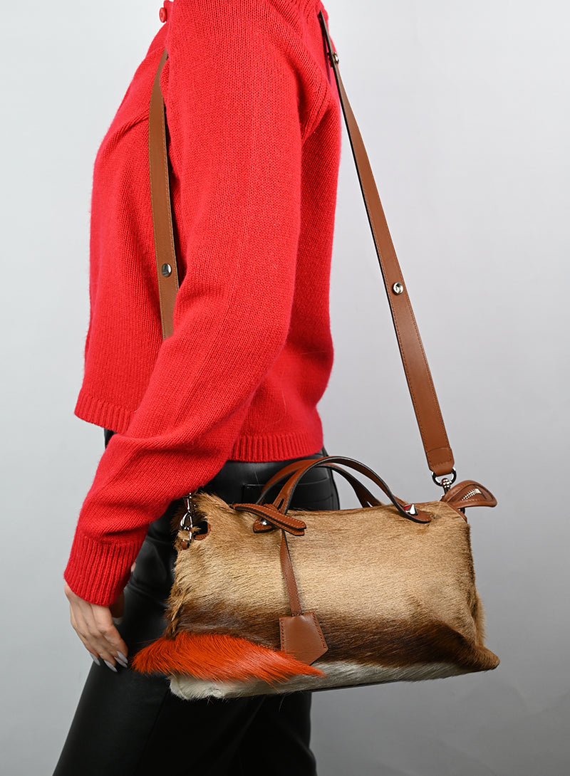 Fendi By the Way Handbag in Hazel Brown - Luxury Leather Tote Bag for Women, Perfect for Work, Travel and Everyday Use