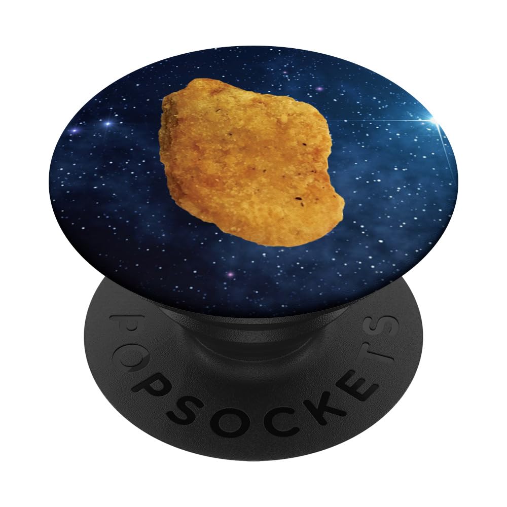Funny Space Chicken Nugget Phone Grip - Swappable PopSocket for Phones & Tablets - Perfect Gift for Tech Lovers