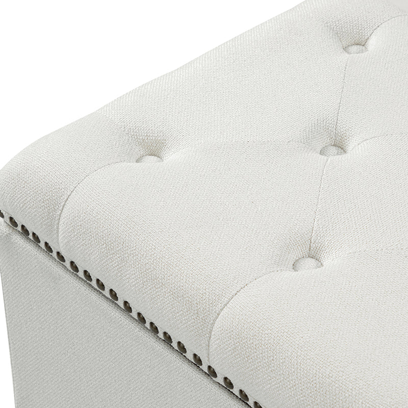 Versatile Minimalist Storage Bench with Removable Fabric Cover - Modern Entryway, Bedroom & Living Room Organizer - Perfect for Shoes, Blankets & Home Decor Storage