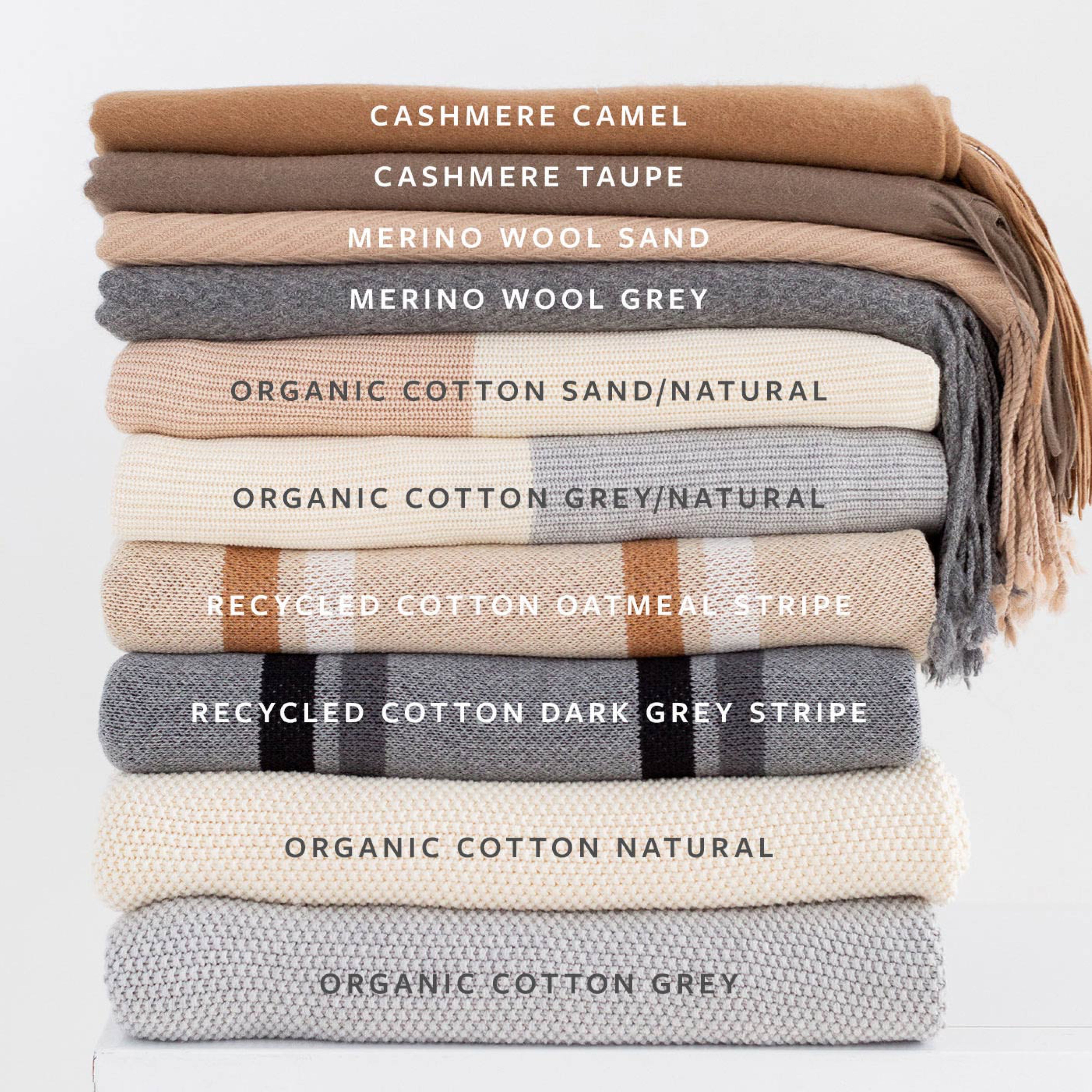 Premium 100% Natural Cotton Throw Blanket - Soft, Cozy & Breathable for Living Room, Bedroom, or Outdoor Use