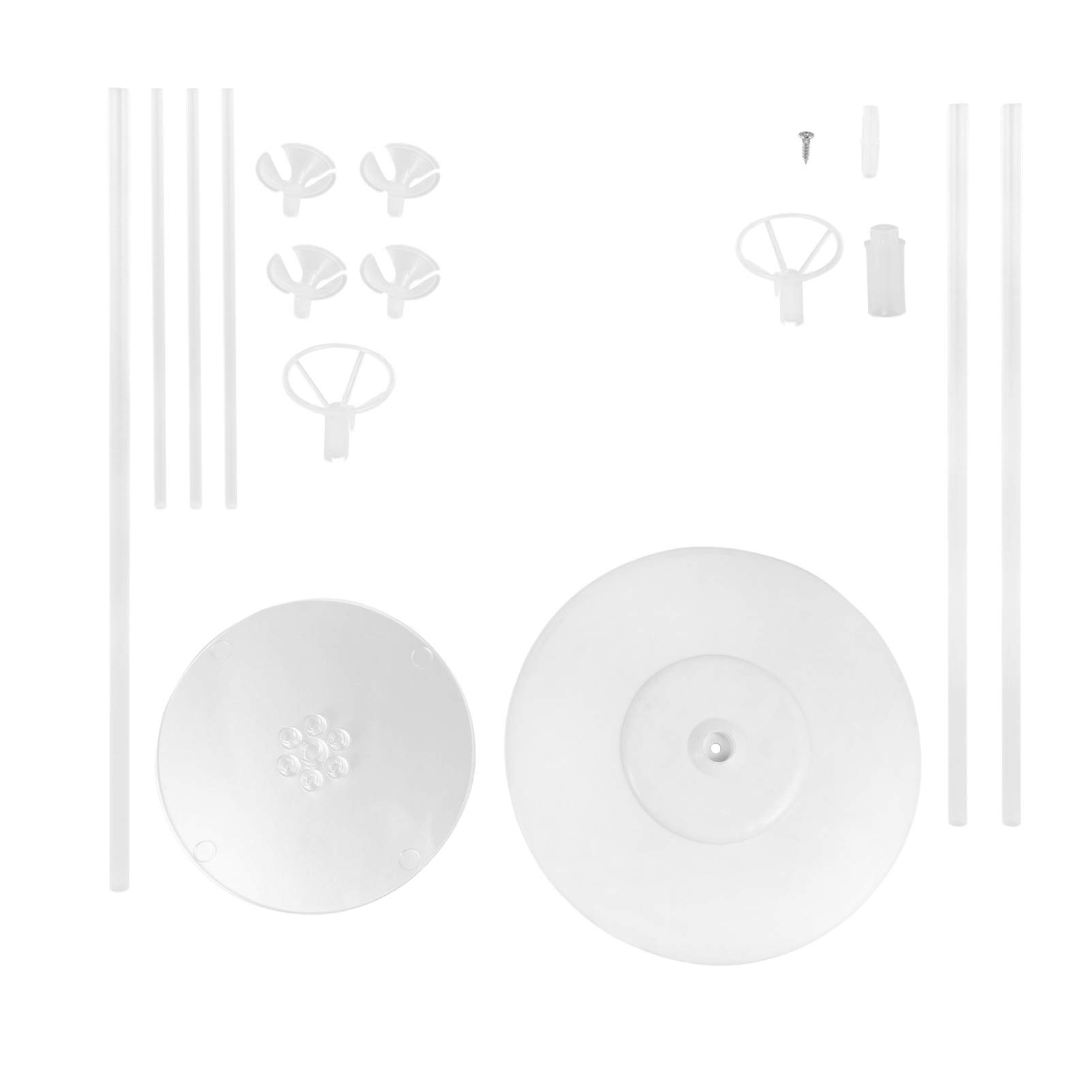 Toyvian 2-Pack Reusable Balloon Stand Kit - Sturdy Table Balloon Holder for Birthday, Wedding & Party Decorations | Perfect for Centerpieces, Baby Showers & Anniversary Celebrations