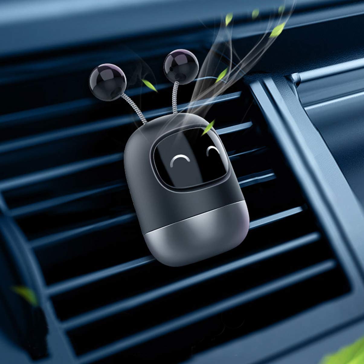 Garneck Robot-Shaped Car Air Freshener Vent Clip Set - Black Aroma Diffuser for Vehicles, Home & Office | Car Accessories, Living Room Decor & Workspace Air Freshener