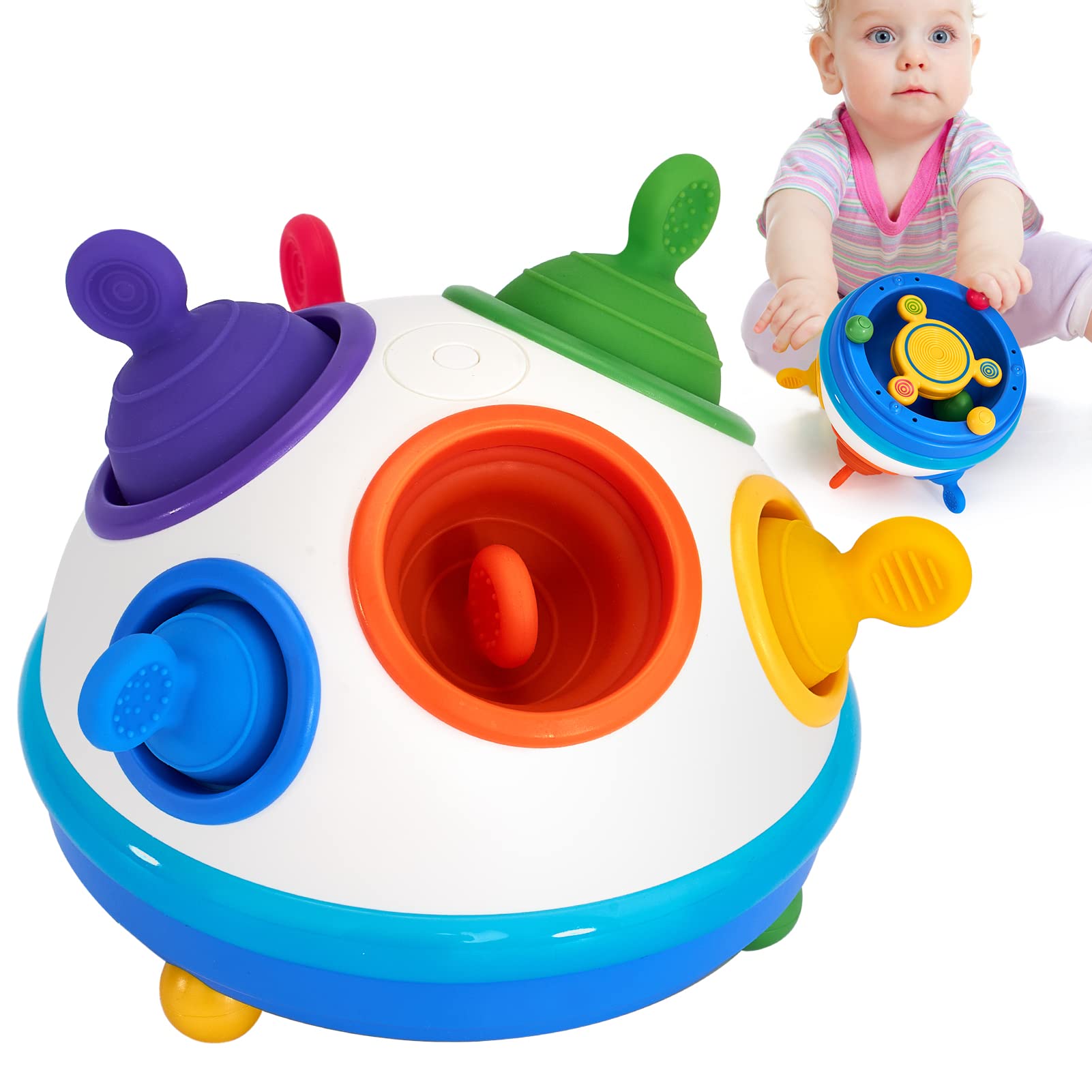 Montessori Toys for 1 Year Old - Sensory & Pop Fidget Toys for Toddlers 1-3 | Early Learning Development Baby Toys 12-18 Months | Perfect Birthday Gift for Boys & Girls | Great for Travel, Home Play & Classroom Activities