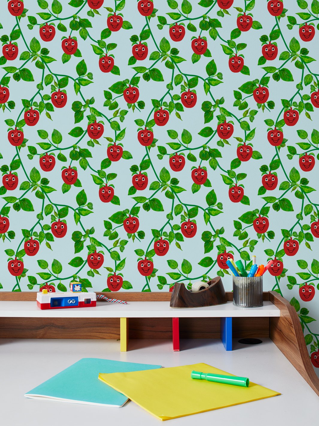 Happy Apple™ Branches Wallpaper by Fisher Price™ - Playful Nursery Decor for Baby Rooms & Kids Bedrooms