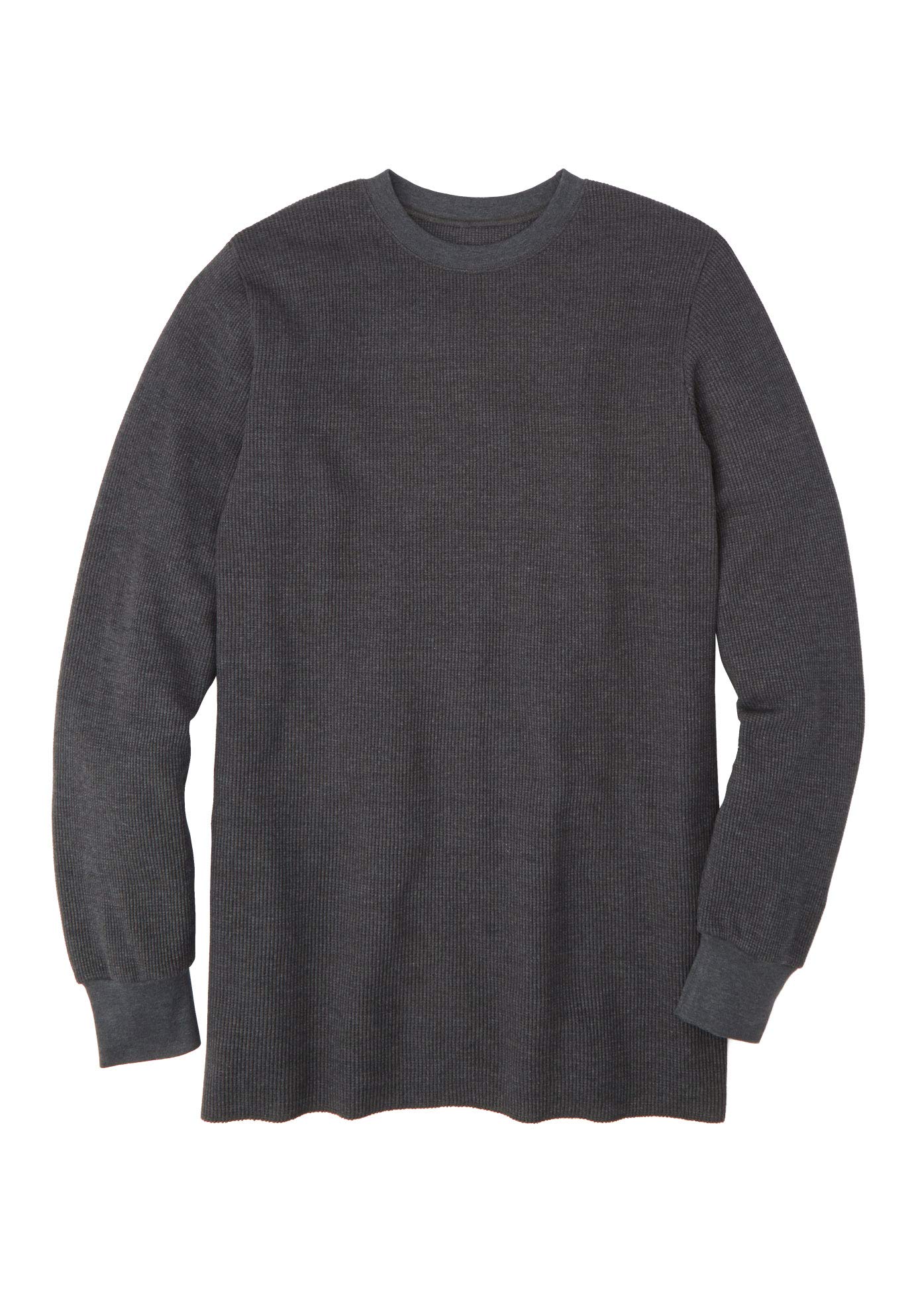 KingSize Men's Big & Tall Heavyweight Thermal Waffle Underwear Crewneck Tee - Warm Winter Base Layer for Cold Weather Outdoor Activities