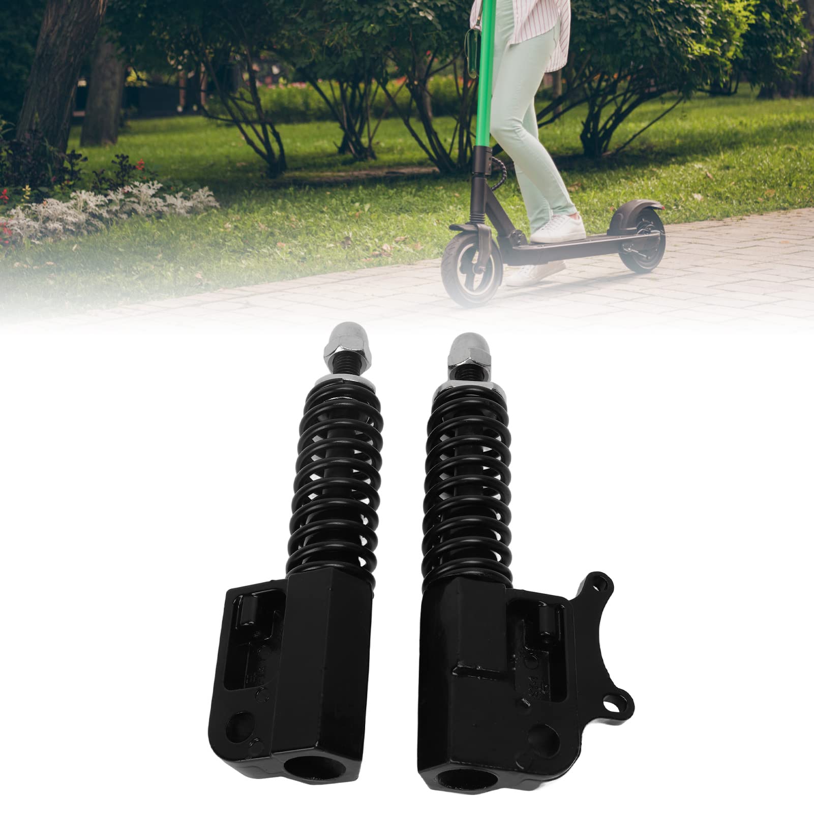 Rehomy Electric Scooter Front Shock Absorber - Stainless Steel Suspension Spring for 10 Inch Wheels - Smooth Ride for Commuting, Off-Road & Urban Adventures