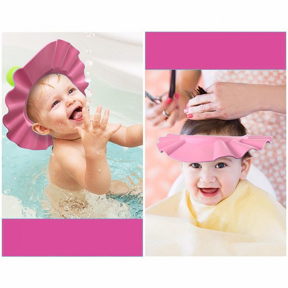 Pink Baby Shower Cap - Soft Cotton Newborn Hat for Photography, Baptism & First Birthday Party - Perfect Baby Shower Gift & Photo Prop