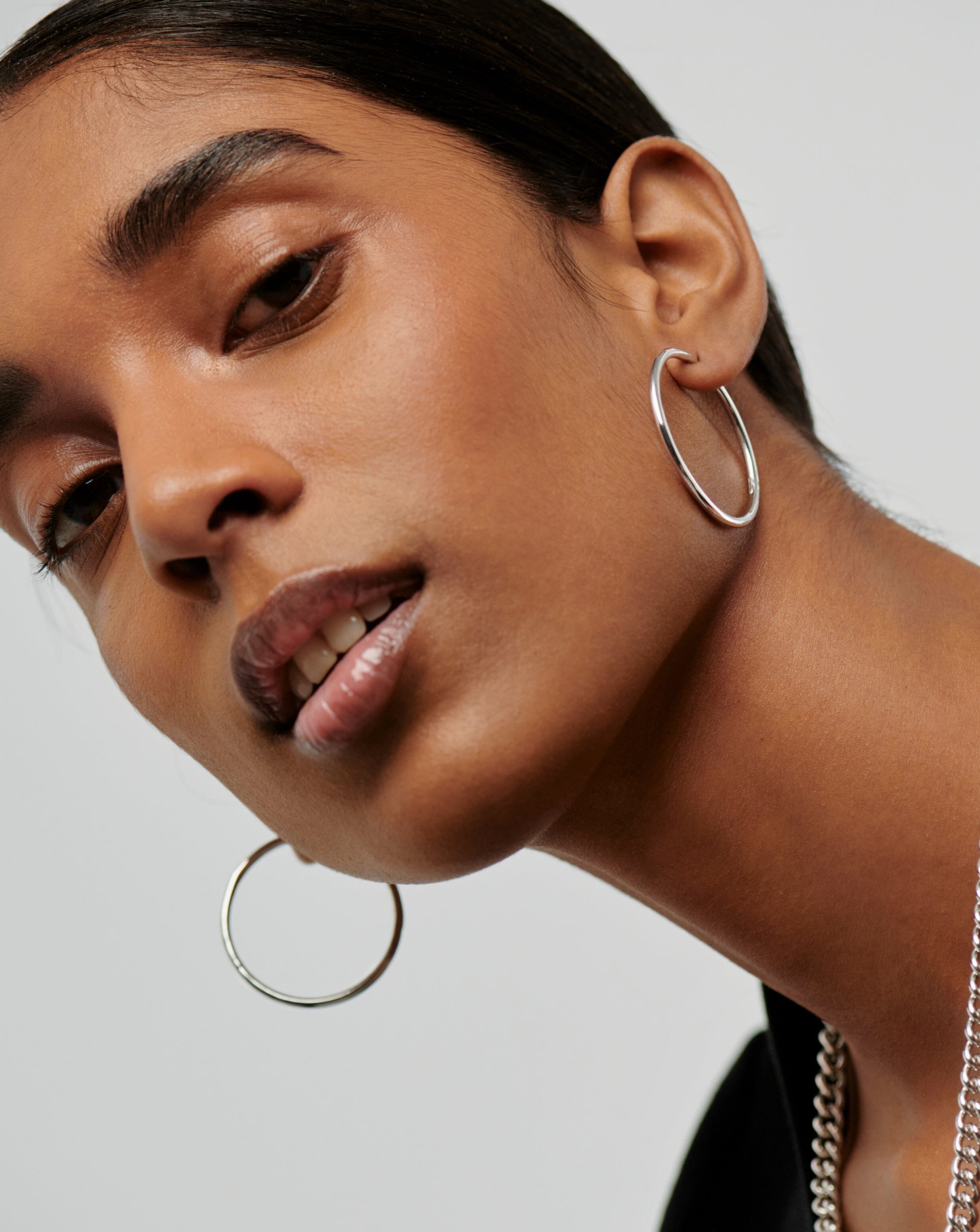 Classic Large Hoop Earrings for Women | 925 Sterling Silver Dangle Earrings | Perfect for Everyday Wear, Parties & Special Occasions