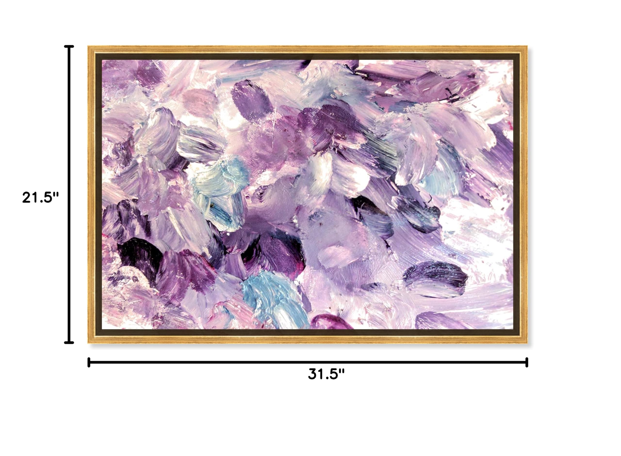 Oliver Gal Artist Co. 'Amethyst Gardens' Abstract Framed Wall Art - 30