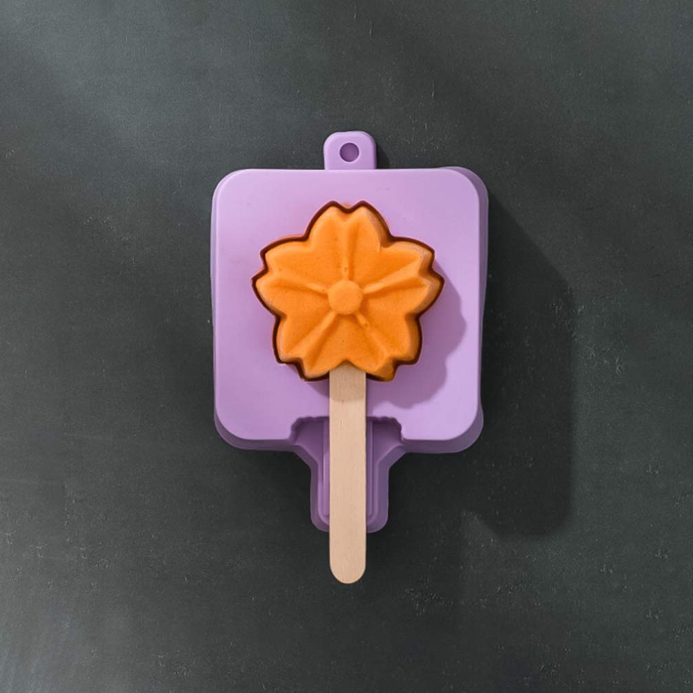 2-Pack DIY Silicone Ice Cream Molds - Reusable Popsicle Makers for Kids, Homemade Ice Lolly & Frozen Treats - BPA-Free, Easy to Use & Clean - Perfect for Summer Parties, Snacks & Family Fun