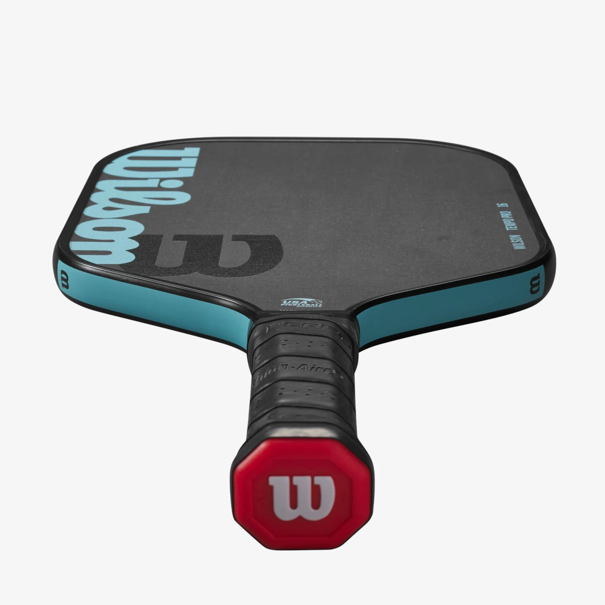Wilson Tempo Pro 16 Pickleball Paddle - Premium Carbon Fiber Face with Cushion Grip (Black/Blue) | Perfect for Indoor & Outdoor Play, Tournaments & Recreational Games