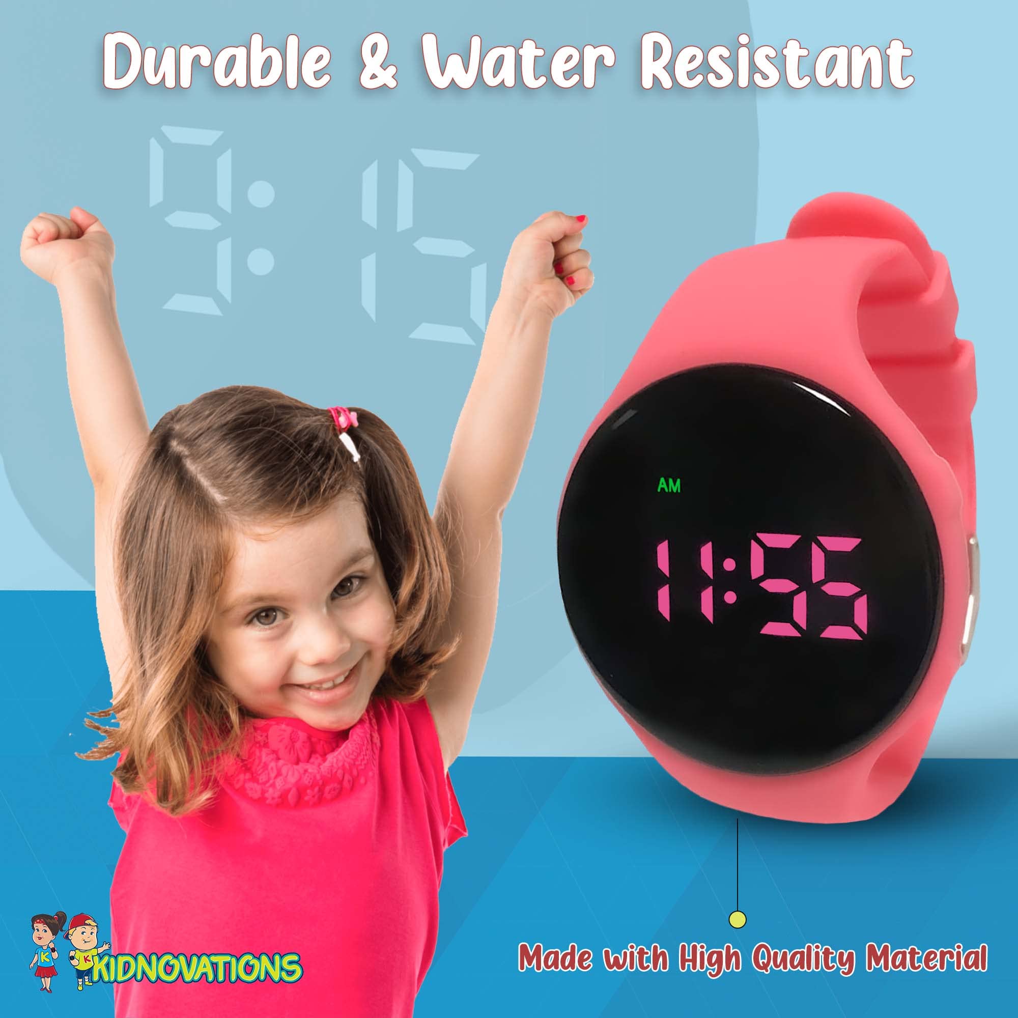 Premium Potty Training Watch for Kids - Rechargeable Water-Resistant Toilet Timer with Vibration & Music Alerts - Fashionable Functional Gift for Toddlers & Preschoolers - Perfect for Daycare, Travel & Home Potty Training