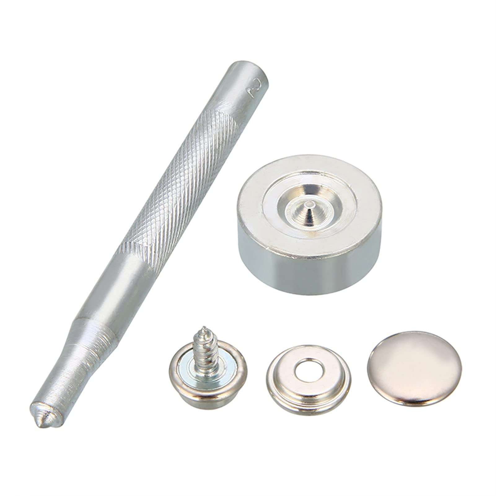 Stainless Steel Snap Fastener Kit (152pcs) for Boat Tent & Home Repair