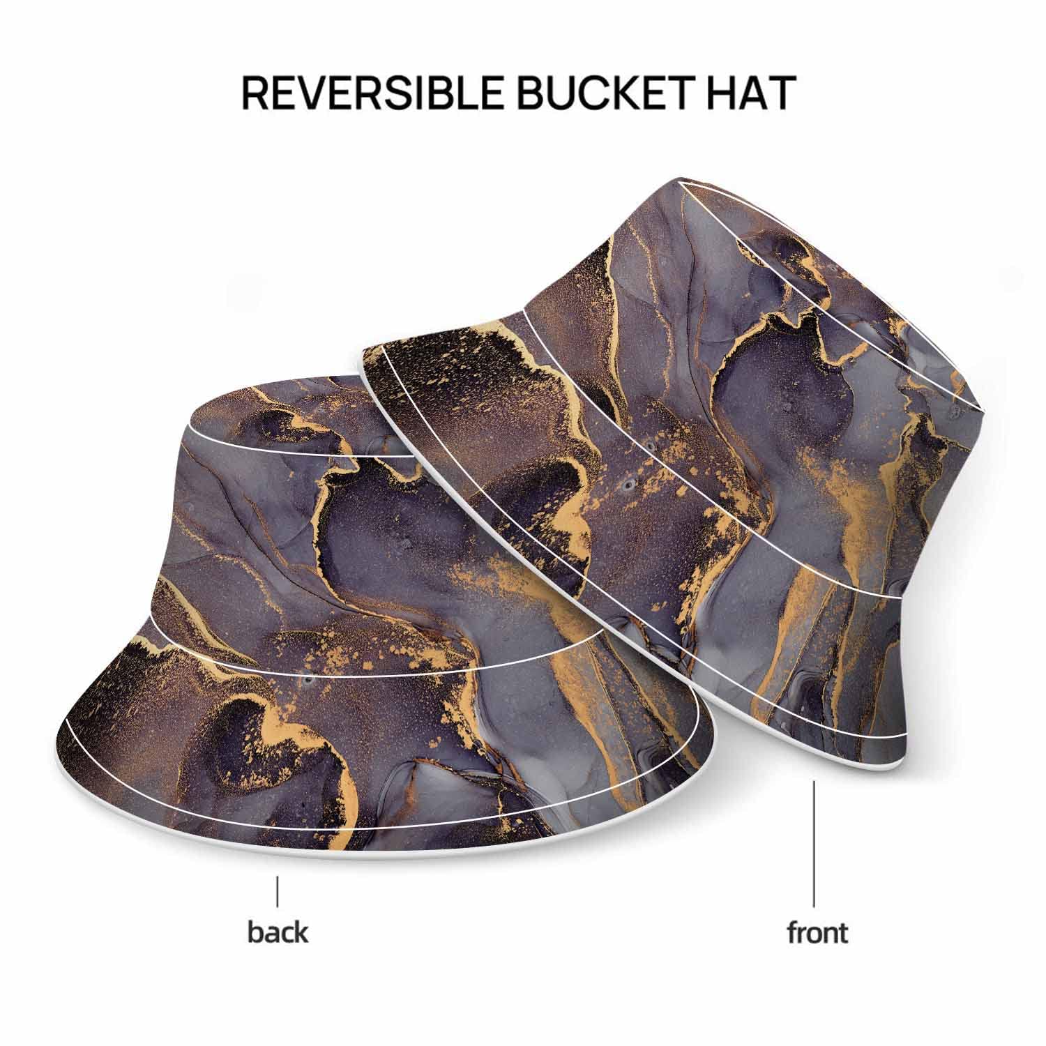 WONDERTIFY Snow Spruce Trees Bucket Hat - Stylish Outdoor Sun Protection for Hiking, Beach & Summer Activities