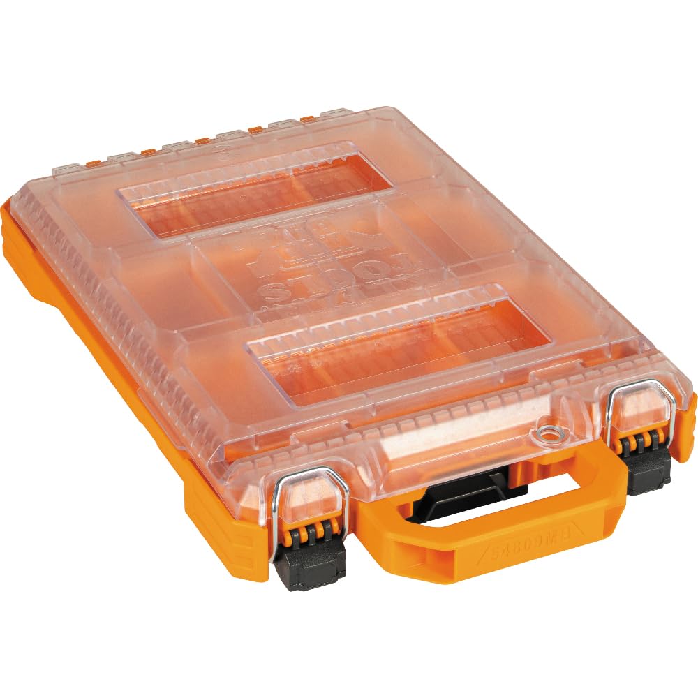 MODbox Short Component Box Half Width - Compact Storage Solution for Electronics, DIY Projects & Small Parts Organization | Perfect for Workshops, Crafting & Home Office Use