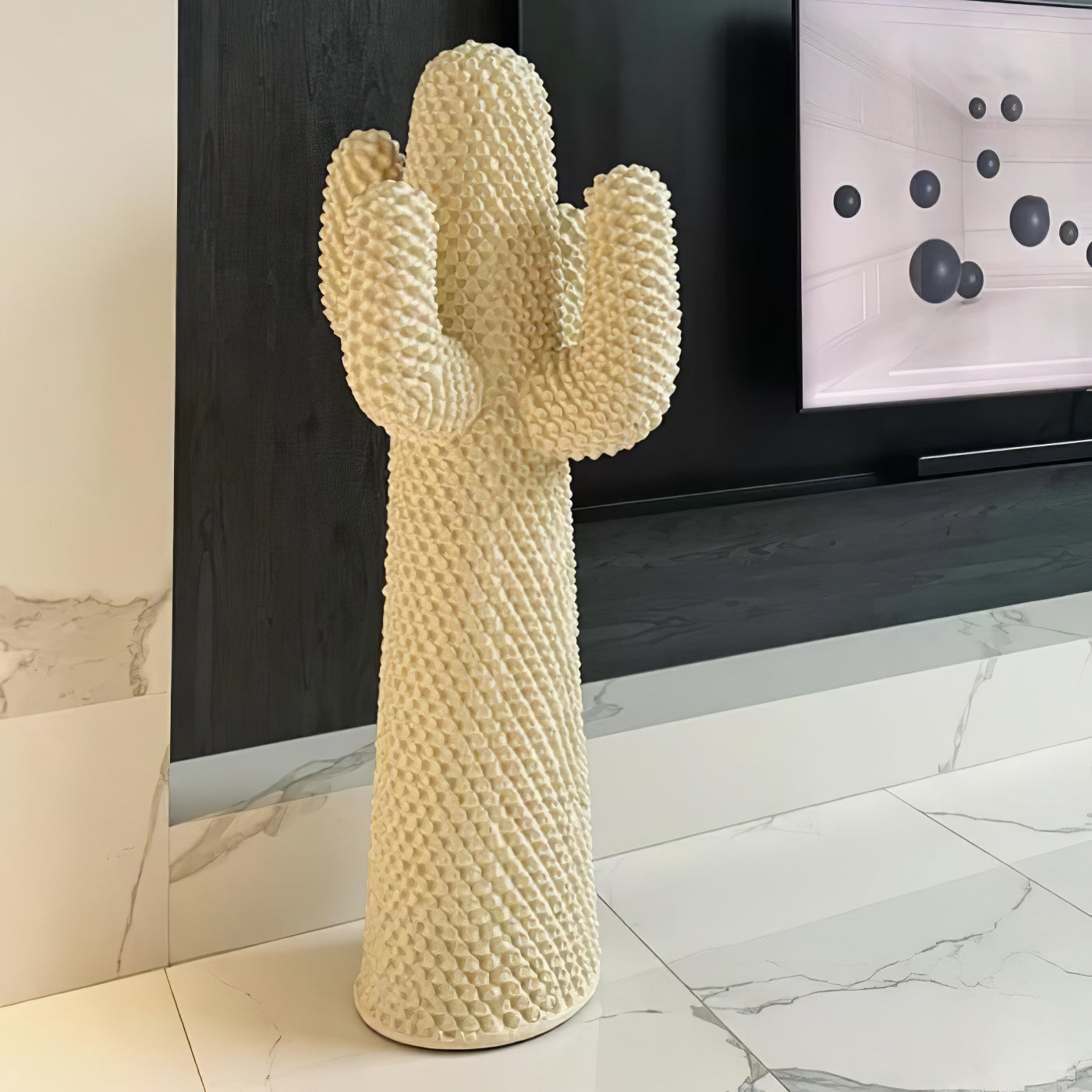 Modern Mello Sculptural Cactus Coat Rack - Stylish Wall Mounted Entryway Organizer for Hats, Scarves & Jackets - Perfect for Home, Office or Dorm Decor