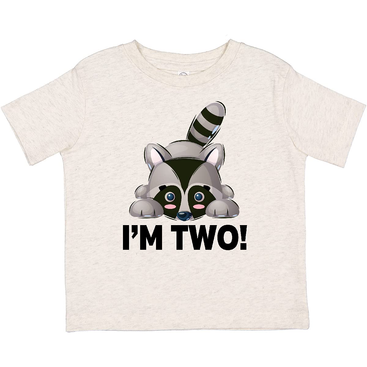 2nd Birthday Raccoon Toddler T-Shirt - Cute 2 Year Old Boy & Girl Outfit for Birthday Party, Photo Shoot & Casual Wear | Inktastic