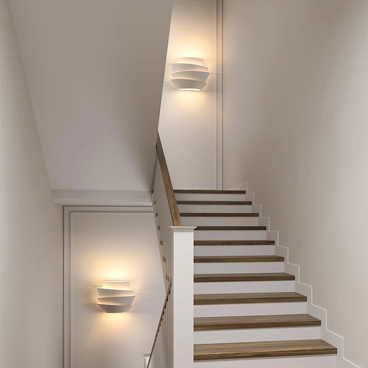 Nordic Pine Cone Wall Lamp - Modern Wooden LED Wall Light for Bedroom, Living Room, and Hallway - Warm White Dimmable Lighting for Cozy Home Decor