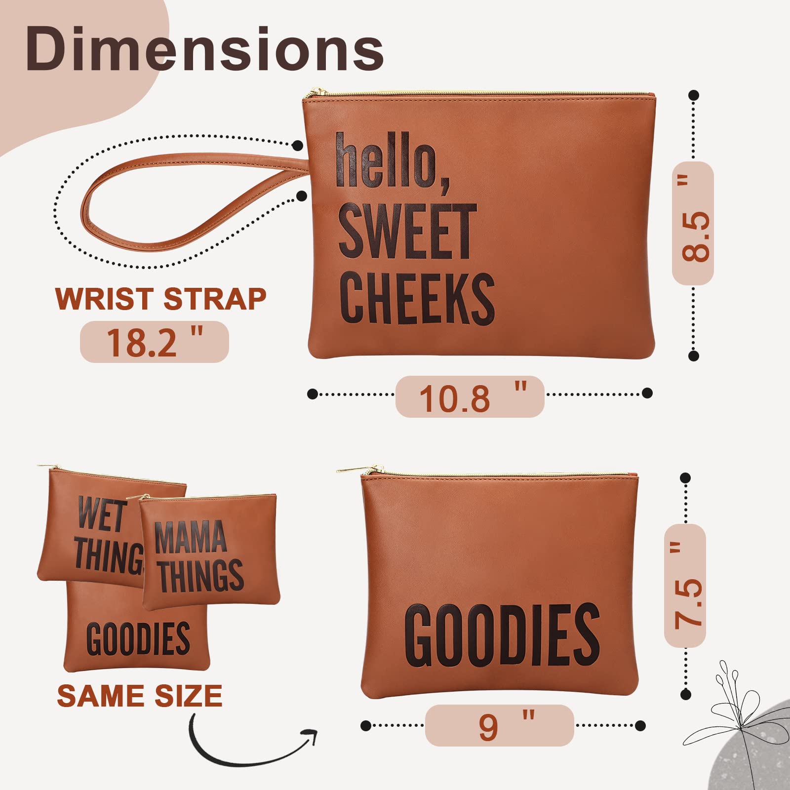 Premium MOMINSIDE Diaper Bag Tote with 14 Pockets & 4 Insulated Pockets - Large Unisex Baby Changing Station Backpack for Parents - Perfect for Travel, Daycare & Family Outings (Brown)