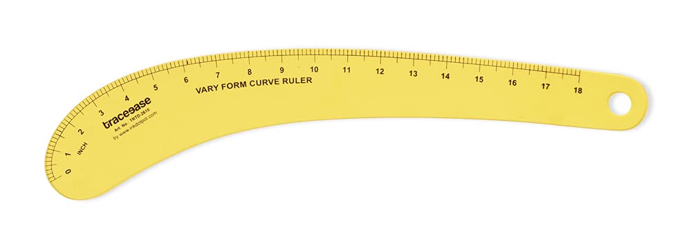 Traceease Vary Form Curve Ruler - 17.8 Inch Professional Tailoring Tool for Garment Making, Sewing & Pattern Drafting | French Curve Stencil for Fashion Design, DIY Clothing & Costume Creation