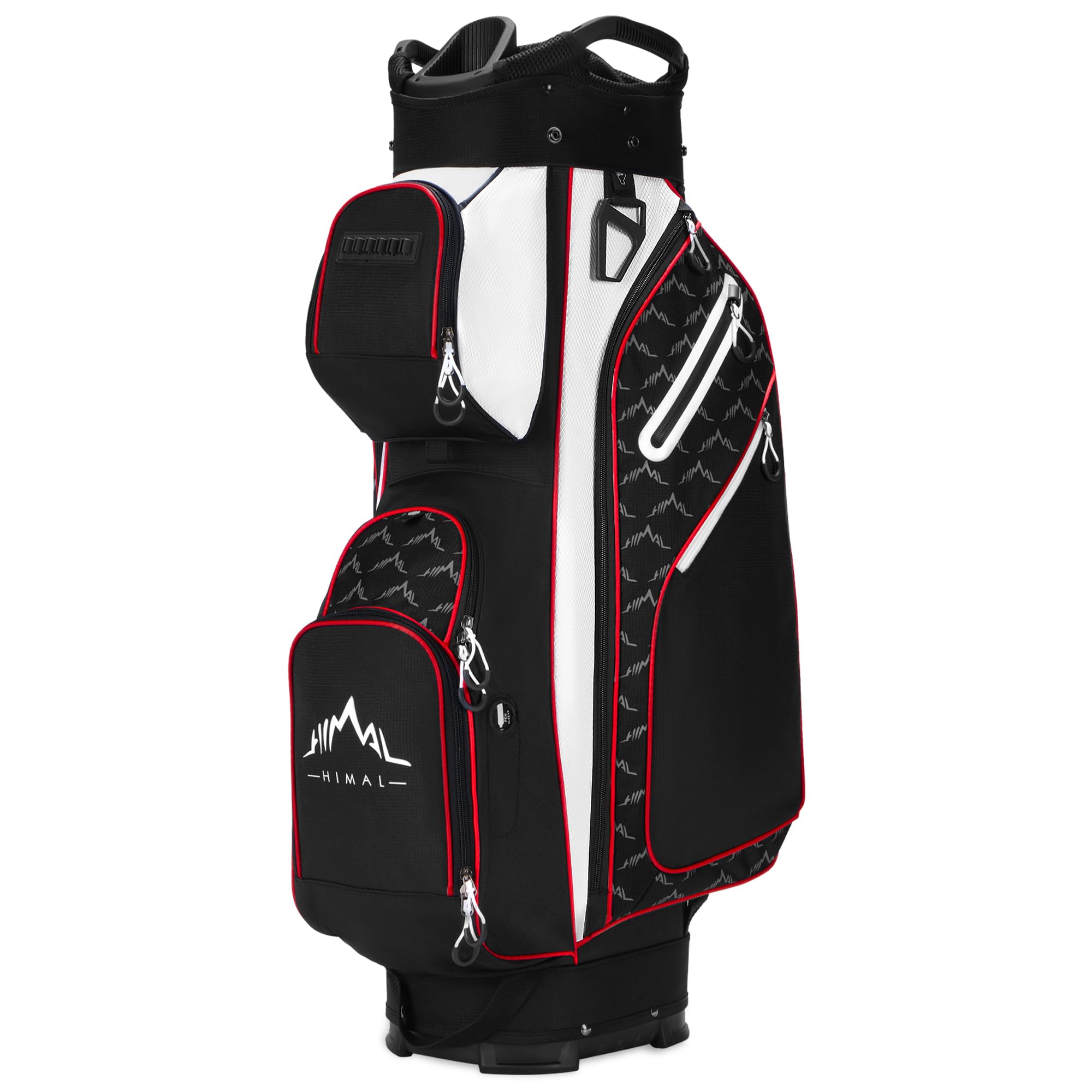 14-Way Golf Cart Bag with Full-Length Divider Top, Multiple Pockets & Rain Cover - Durable Golf Bag for Men with Comfortable Handles - Perfect for Golf Courses, Driving Range & Club Storage