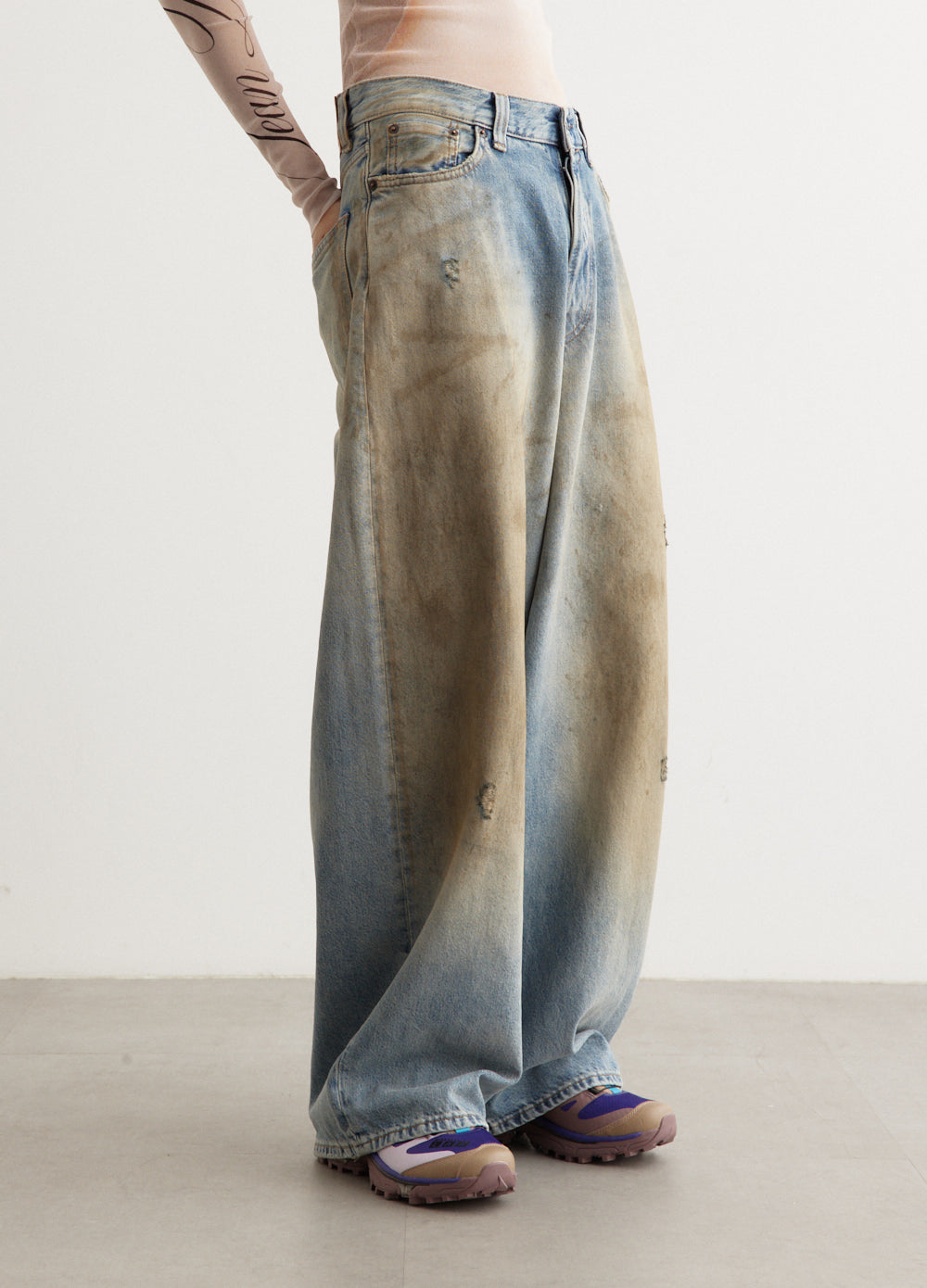 2023 Fashion Penicillin Baggy Jeans for Women - High Waisted Loose Fit Denim Pants - Trendy Streetwear & Casual Outfit Essential
