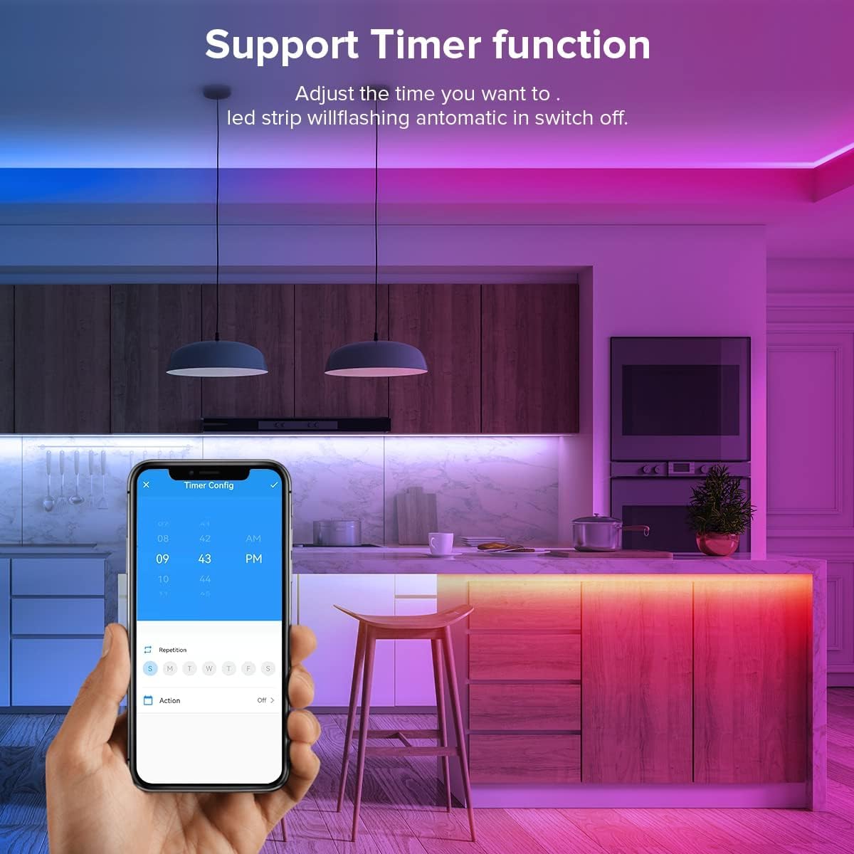 SP630E Smart Bluetooth RGB Addressable LED Controller - PWM & SPI Compatible for RGBW IC LED Strips | Home Lighting, Gaming Setup & DIY Projects