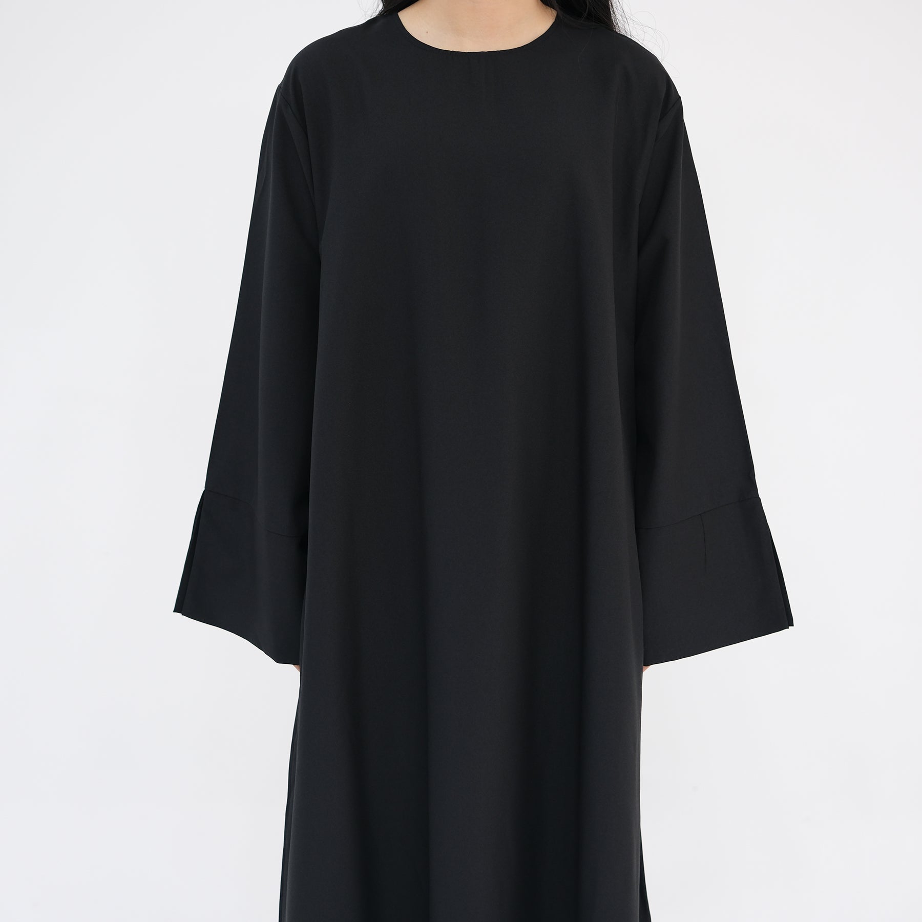 Elegant Heather Everyday Abaya Dress - Black Muslim Prayer Dress for Women | Perfect for Daily Wear, Mosque & Special Occasions
