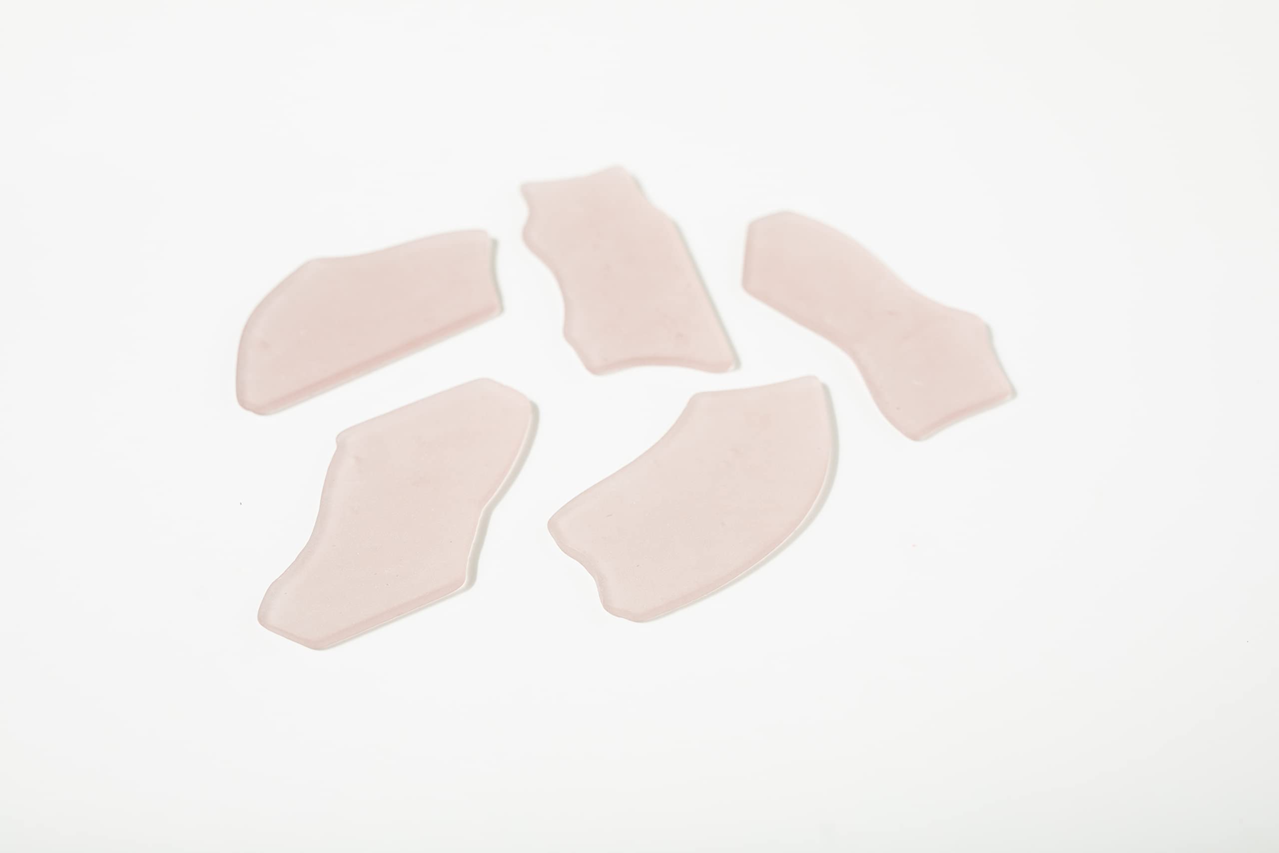 Handmade Sea Glass Place Cards - Dusty Rose Irregular Shapes for Wedding, Party & Event Table Decor