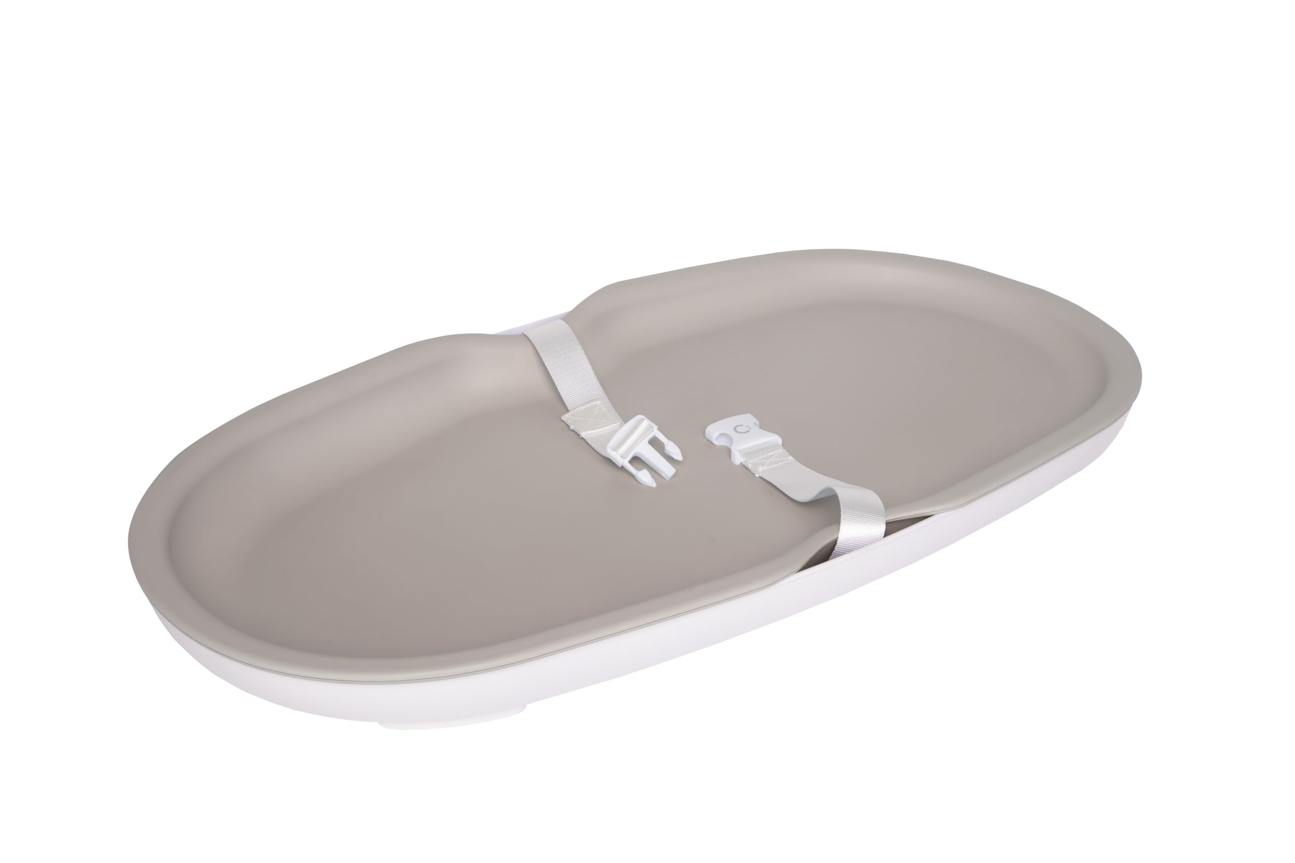 Ubbi Baby Changing Pad - Waterproof, Lightweight & Easy to Clean with Detachable Base | Includes Safety Strap & Non-Slip Feet | Perfect for Nursery, Travel & Diaper Changing Stations (Taupe)