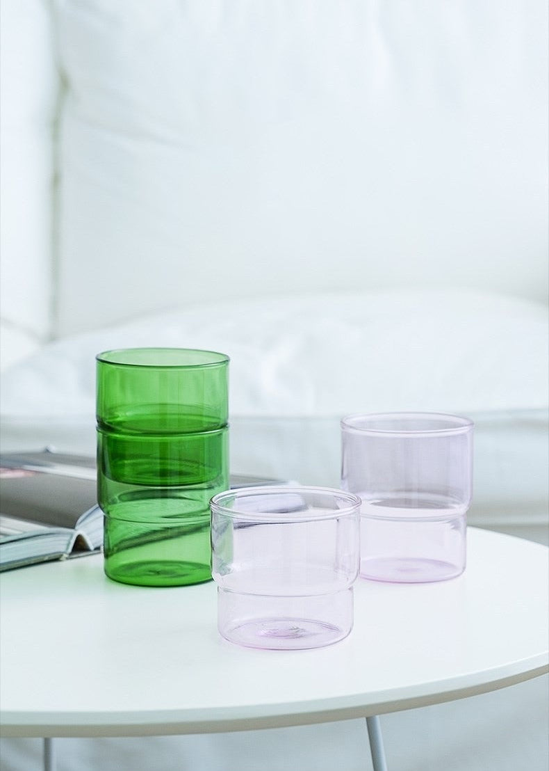 Premium Stackable Drinking Glasses - Set of 6 Shatterproof Tumblers for Water, Juice & Cocktails | Perfect for Parties, Picnics & Home Bar Use
