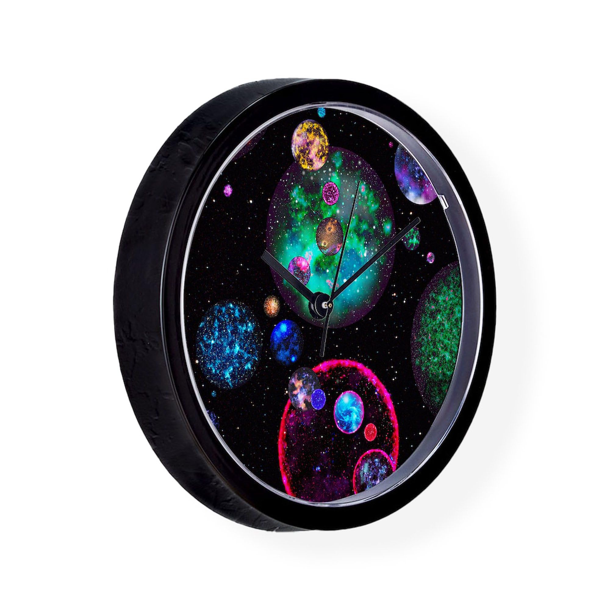 Multiple Universes 10-Inch Wall Clock - Stylish Decorative Clock for Living Room, Kitchen, Office & Dorm | Perfect Home Decor Gift for Space & Sci-Fi Lovers