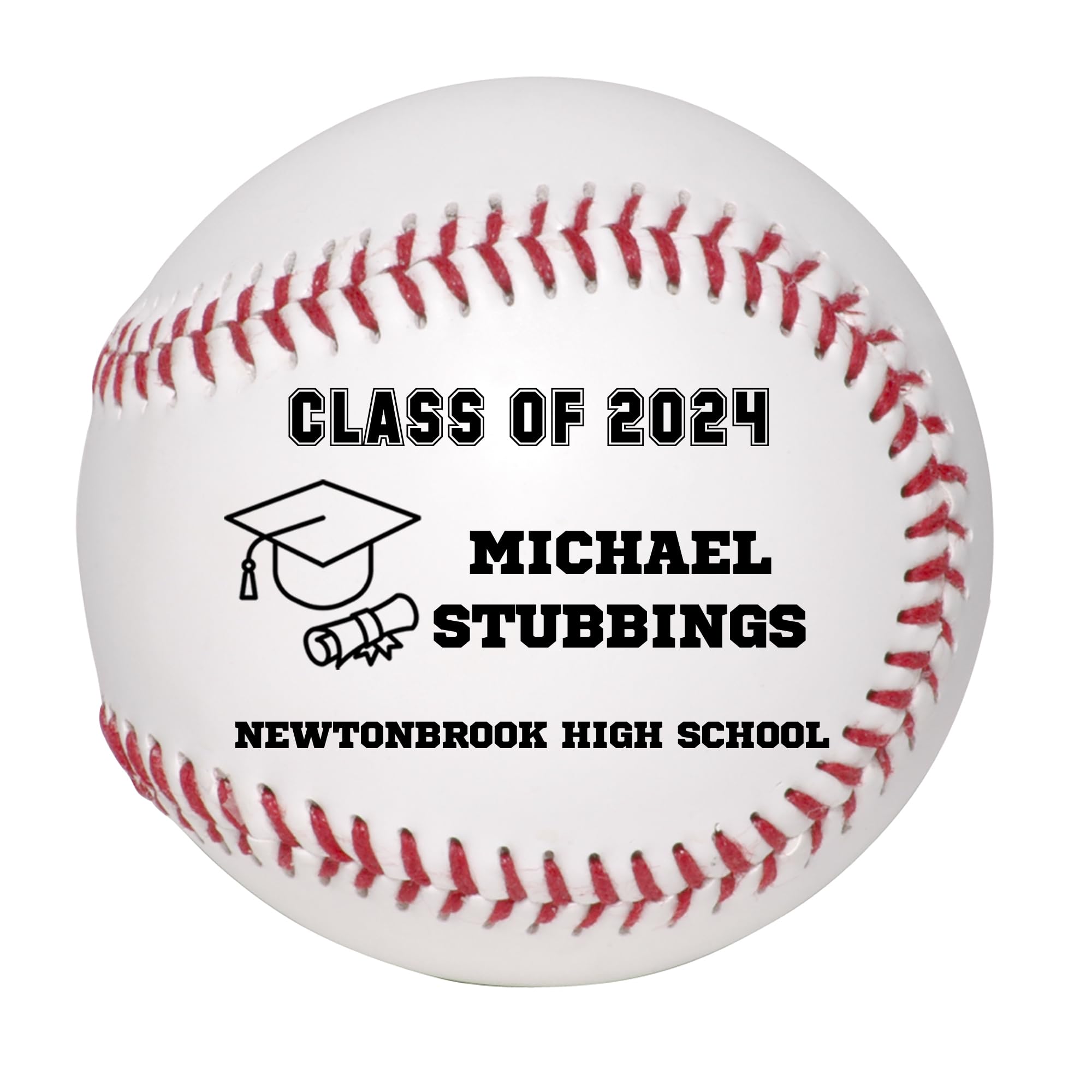 Custom Personalized 2025 Graduation Baseball - High School Graduation Gift for Boys & Girls - Class of 2025 Commemorative Keepsake - Perfect for Graduation Parties, School Events & Memory Collections