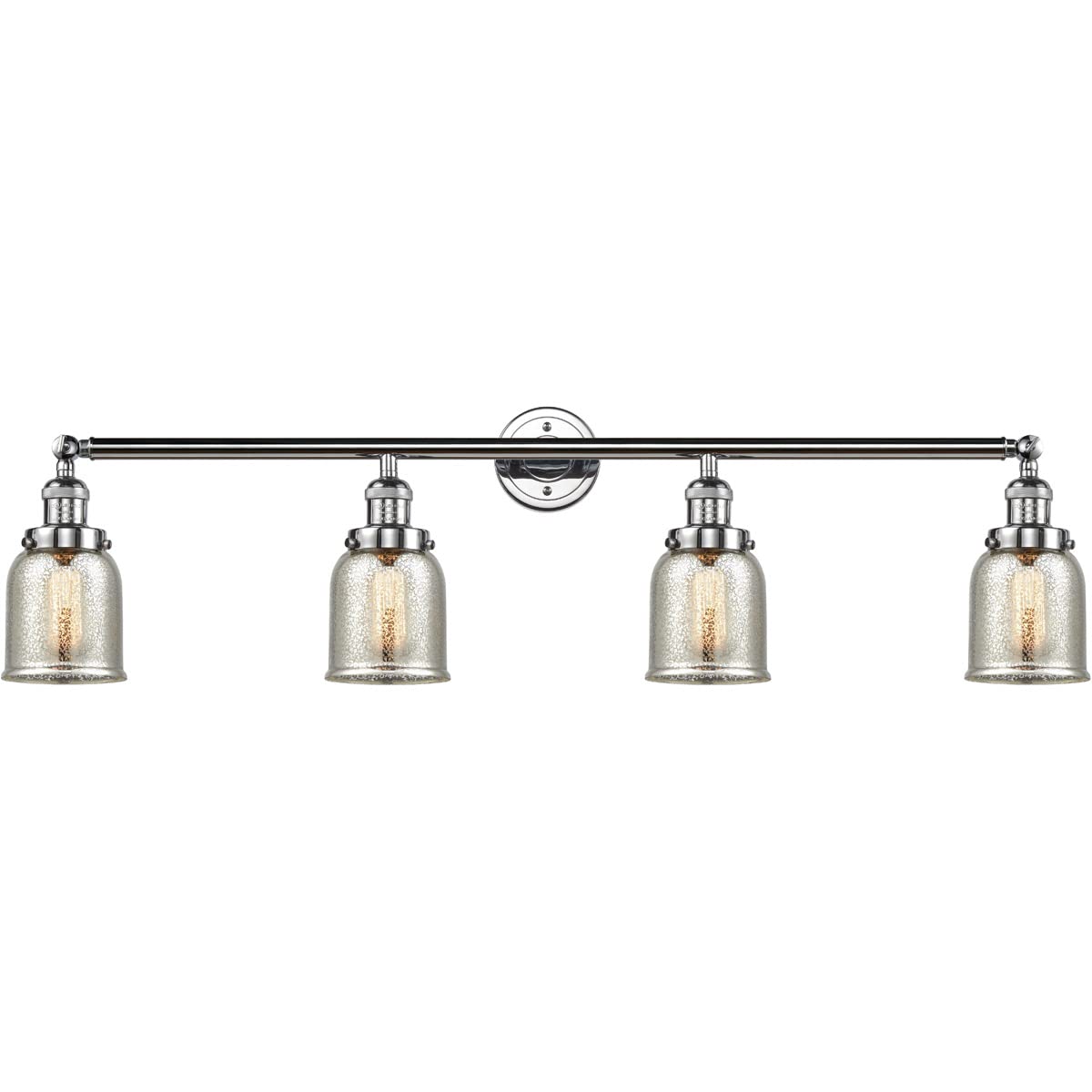 Franklin Restoration Collection 215-PC-G58-LED LED Bathroom Vanity Light Fixture - Silver Finish, Modern LED Illumination for Bathroom Mirror & Vanity Area, Perfect for Home Renovation & Spa-Like Ambience