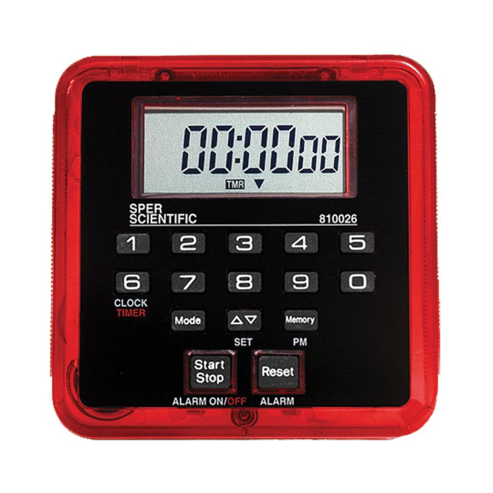 100 Hour Digital Count Up/Down Timer - Large Display for Kitchen, Classroom, Gym & Office Use
