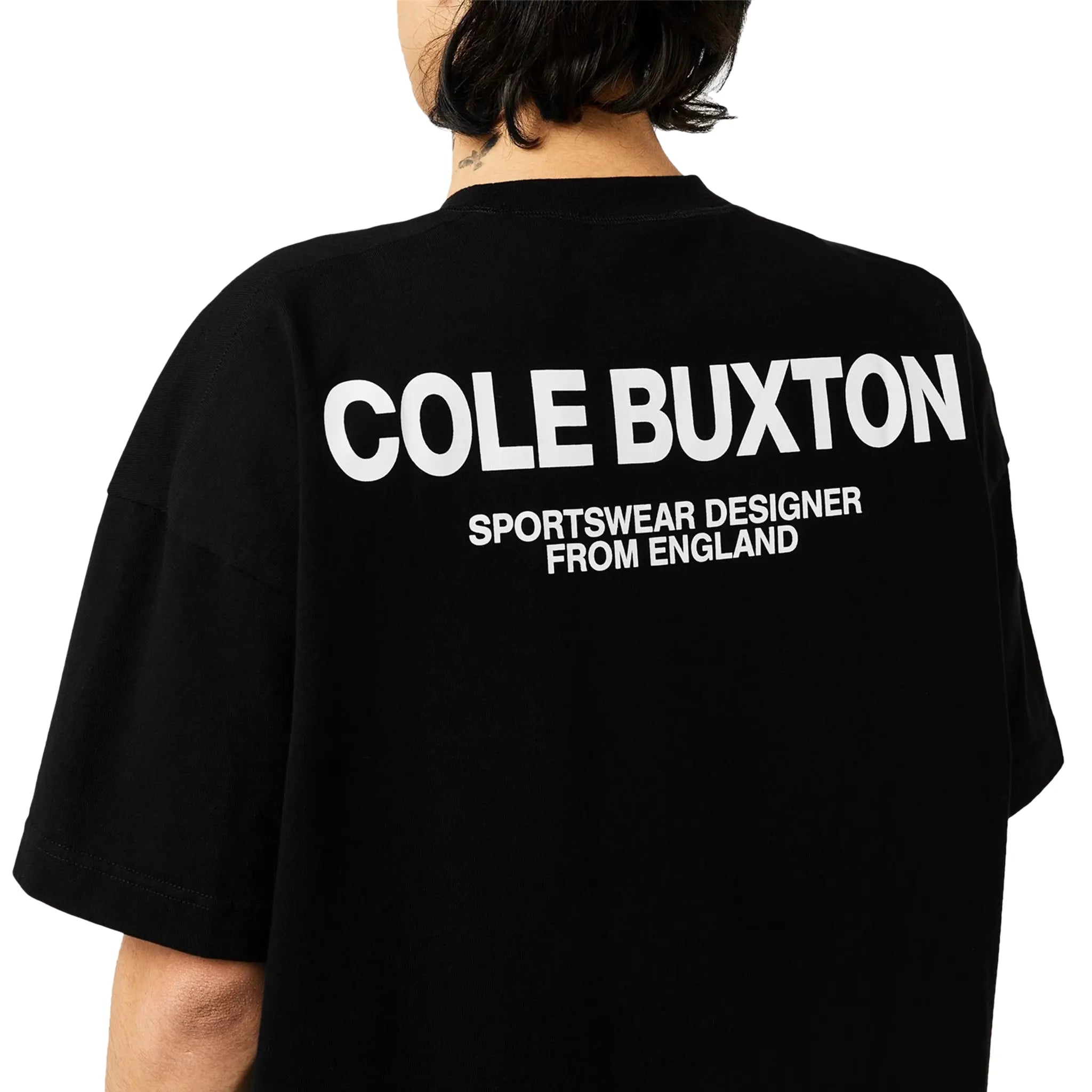 Cole Buxton CB Sportswear Black T-Shirt for Men - Premium Cotton Streetwear Tee for Gym, Casual & Everyday Wear