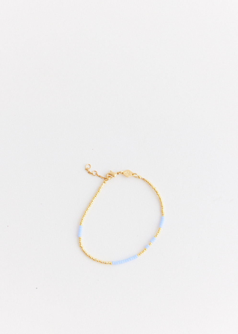 Anni Lu Asymmetrical Bracelet for Women - Light Blue Beaded Boho Chic Jewelry - Perfect for Casual Wear, Parties & Gifts