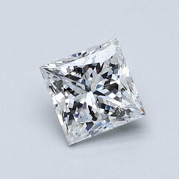 0.71 Carat Princess Cut Diamond Ring - E Color I2 Clarity - Elegant Engagement & Wedding Jewelry Gift for Her