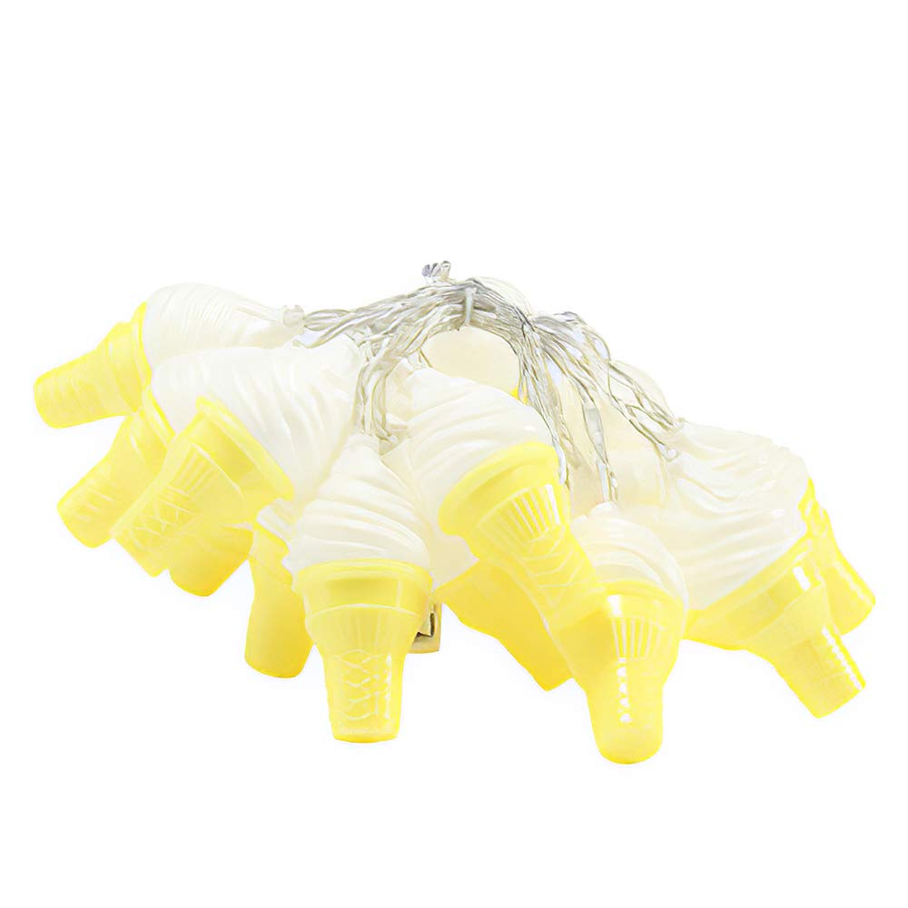 Unique LED Cracked Ice Cream Light String - Holiday & Festive Decorative Lamp for Home Interior Decor - Perfect for Christmas, Parties, and Indoor Lighting
