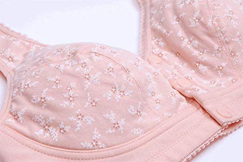 Front Hook Bras for Elderly Women - Seamless Cotton Ultra Soft Comfortable Wireless Underwear - Perfect for Daily Wear, Post-Surgery Recovery & Comfortable Sleep