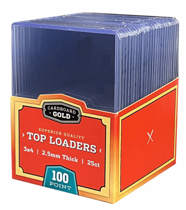 100pt Top Loader Card Protectors - Acid-Free, Crystal Clear Trading Card Sleeves for Collectors (Pack of 25) - Perfect for Pokemon, MTG, and Sports Card Storage & Display